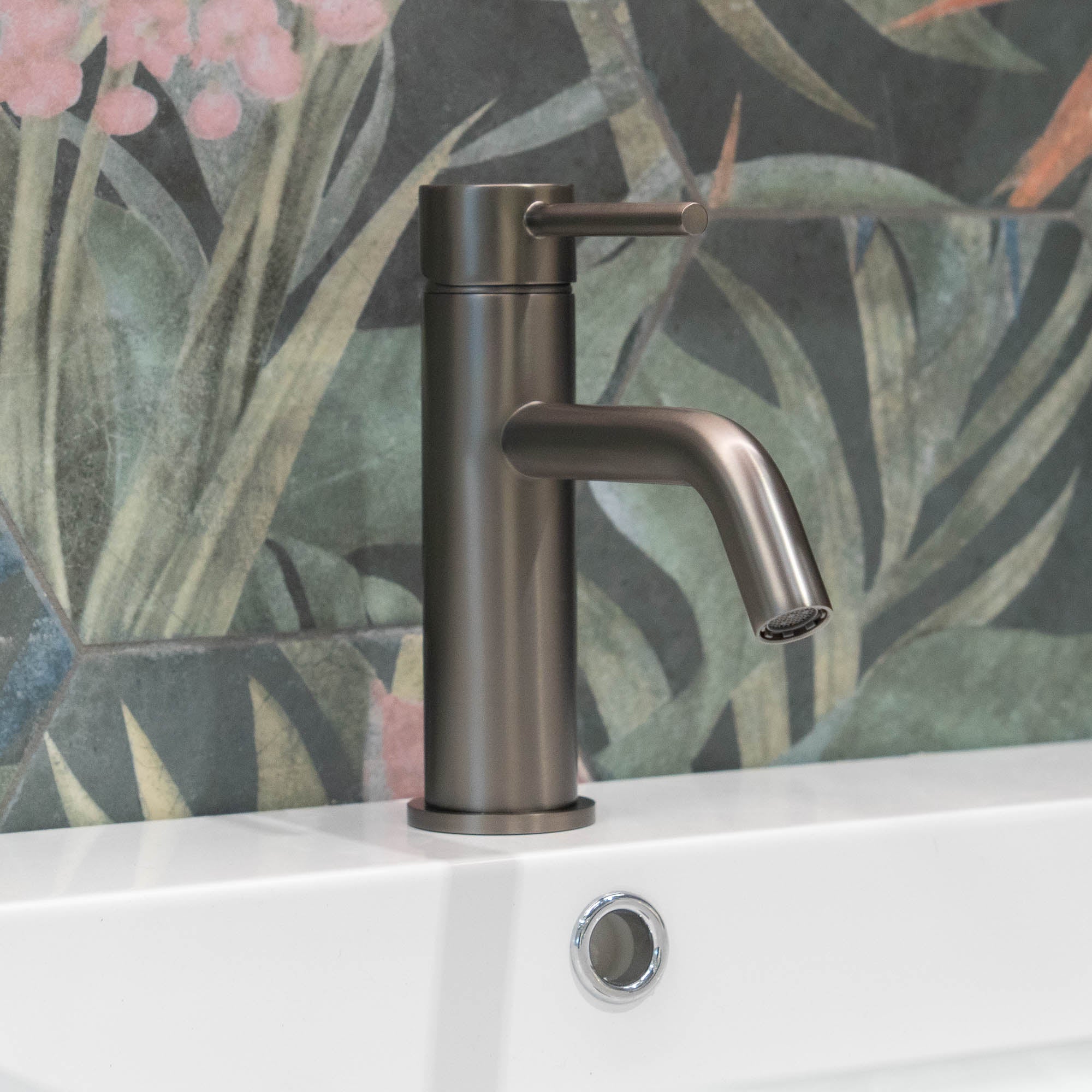 Granlusso Portobello Basin Mixer With Click-Clack Waste - Gunmetal