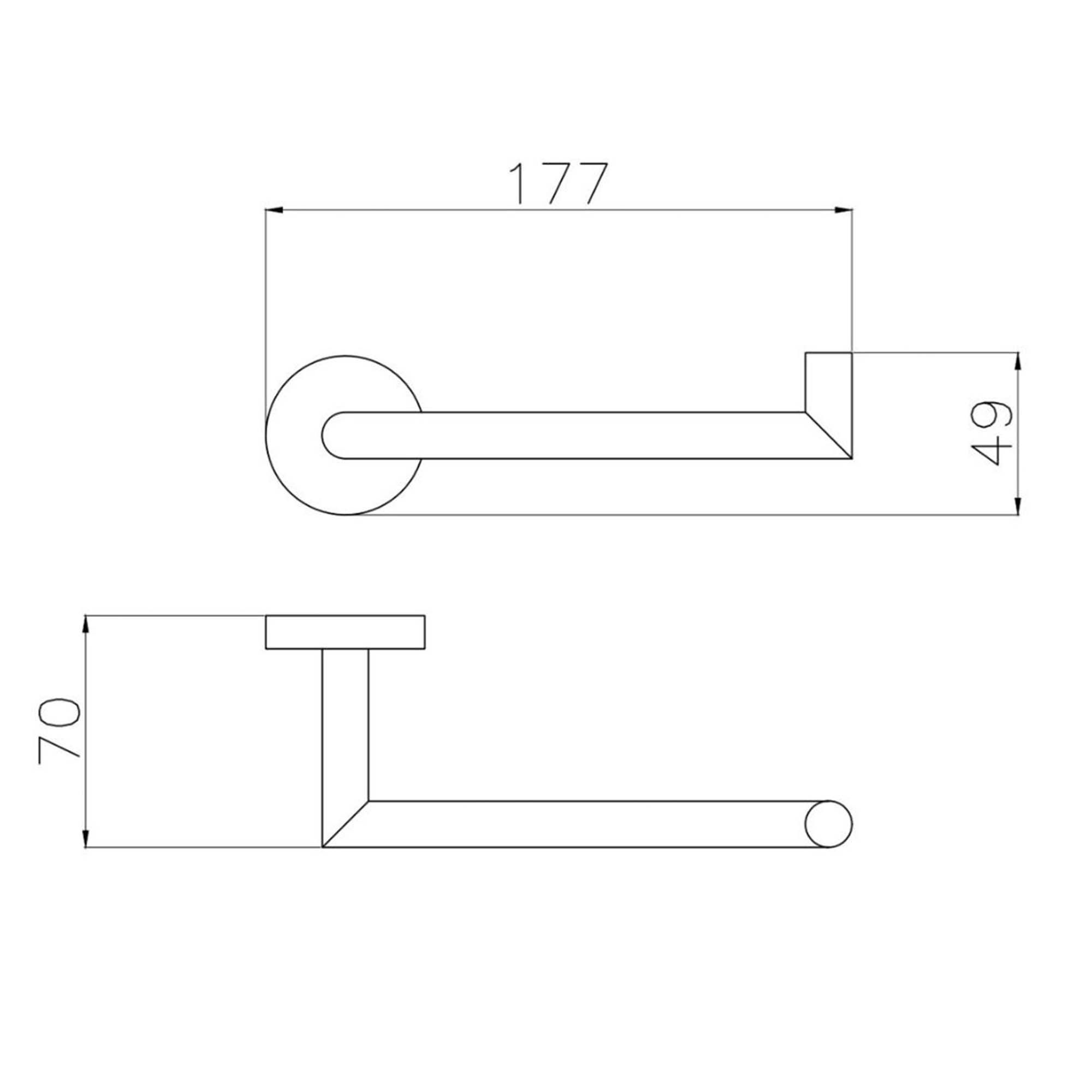 granlusso portofino knurled toilet roll holder dimensions