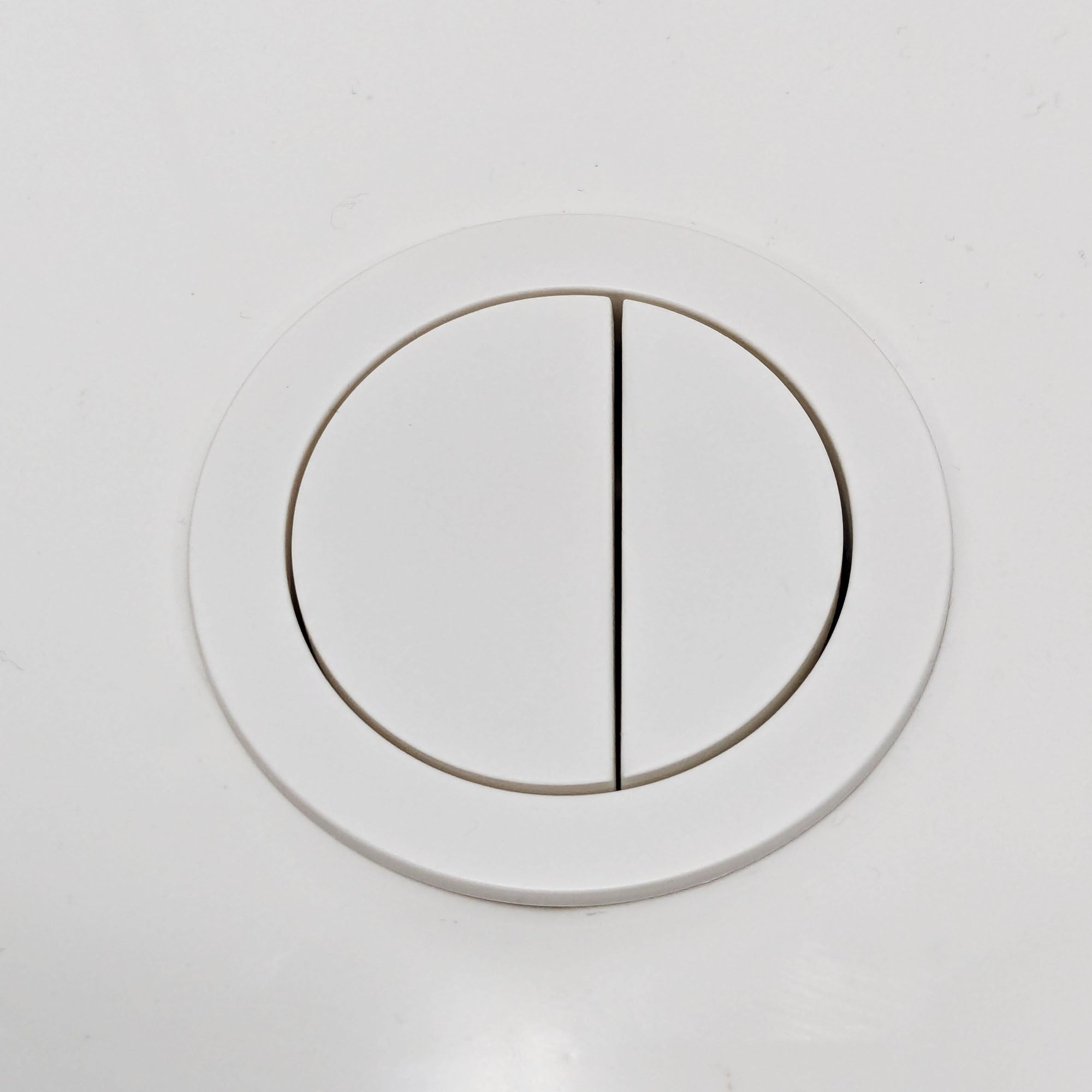 granlusso round dual flush button for amalfi enzo and sorrento toilets matt white deluxe bathrooms