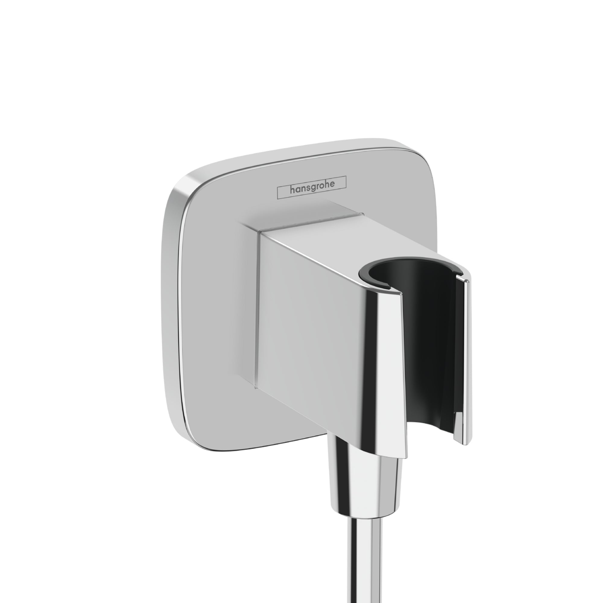 Hansgrohe FixFit Q Wall Outlet With Shower Holder Chrome
