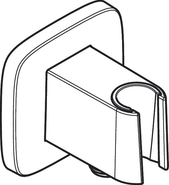 Hansgrohe FixFit Q Wall Outlet With Shower Holder