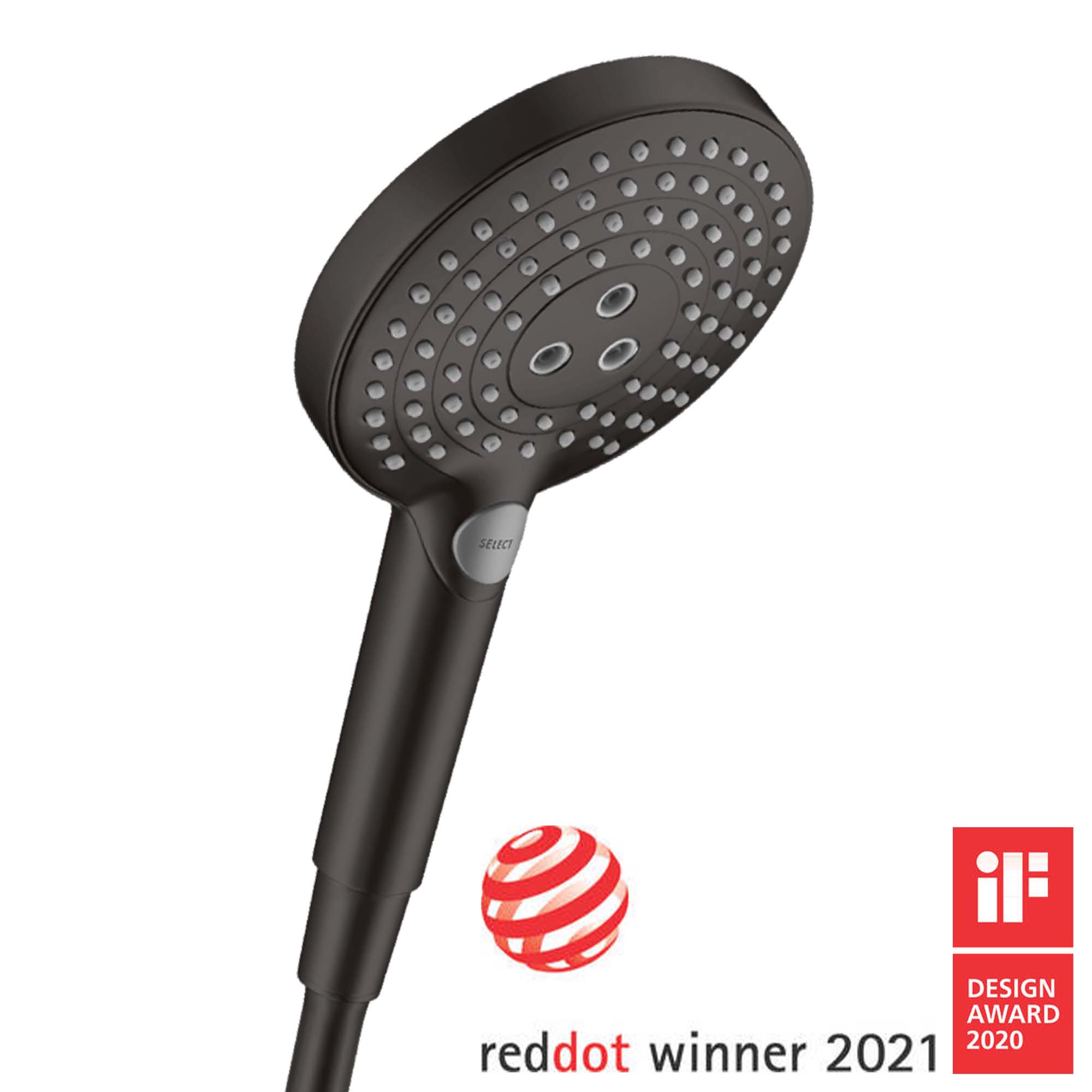 hansgrohe raindance select s hand shower 120 3 jet matt black