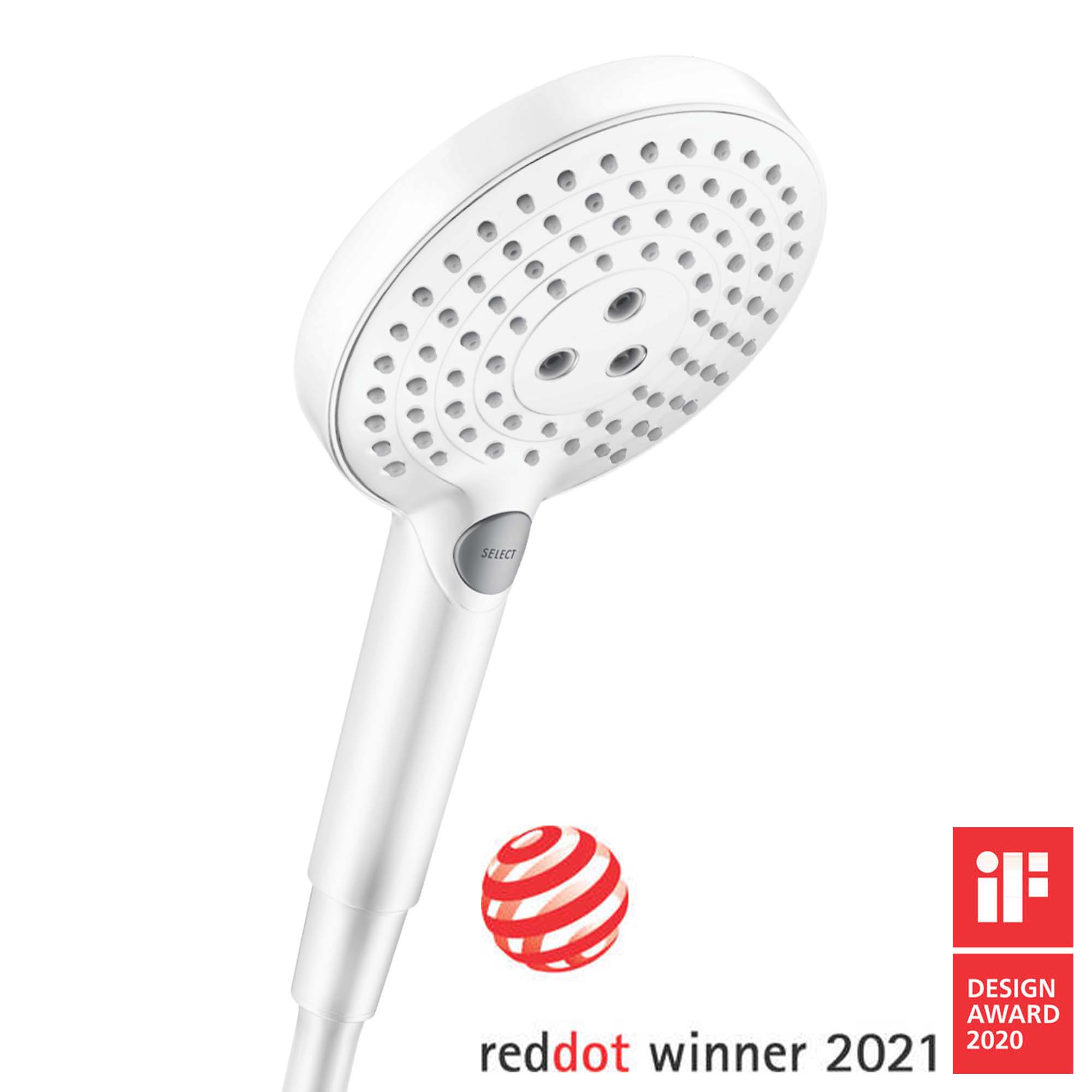 hansgrohe raindance select s hand shower 120 3 jet matt white