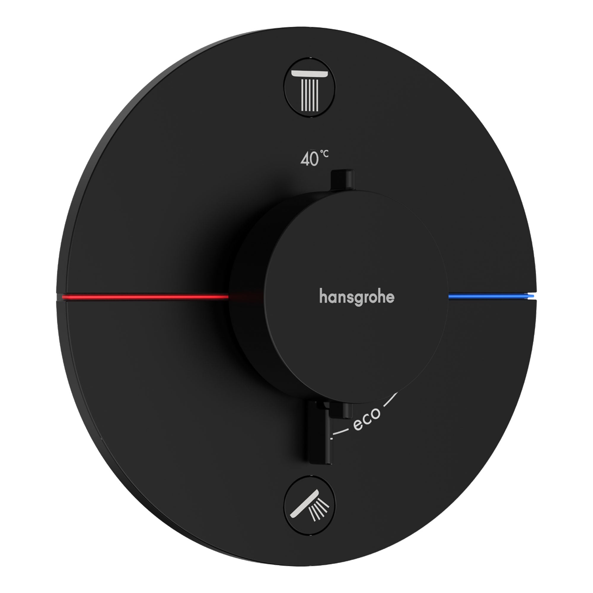 hansgrohe shower select s 2 outlet valve matt black