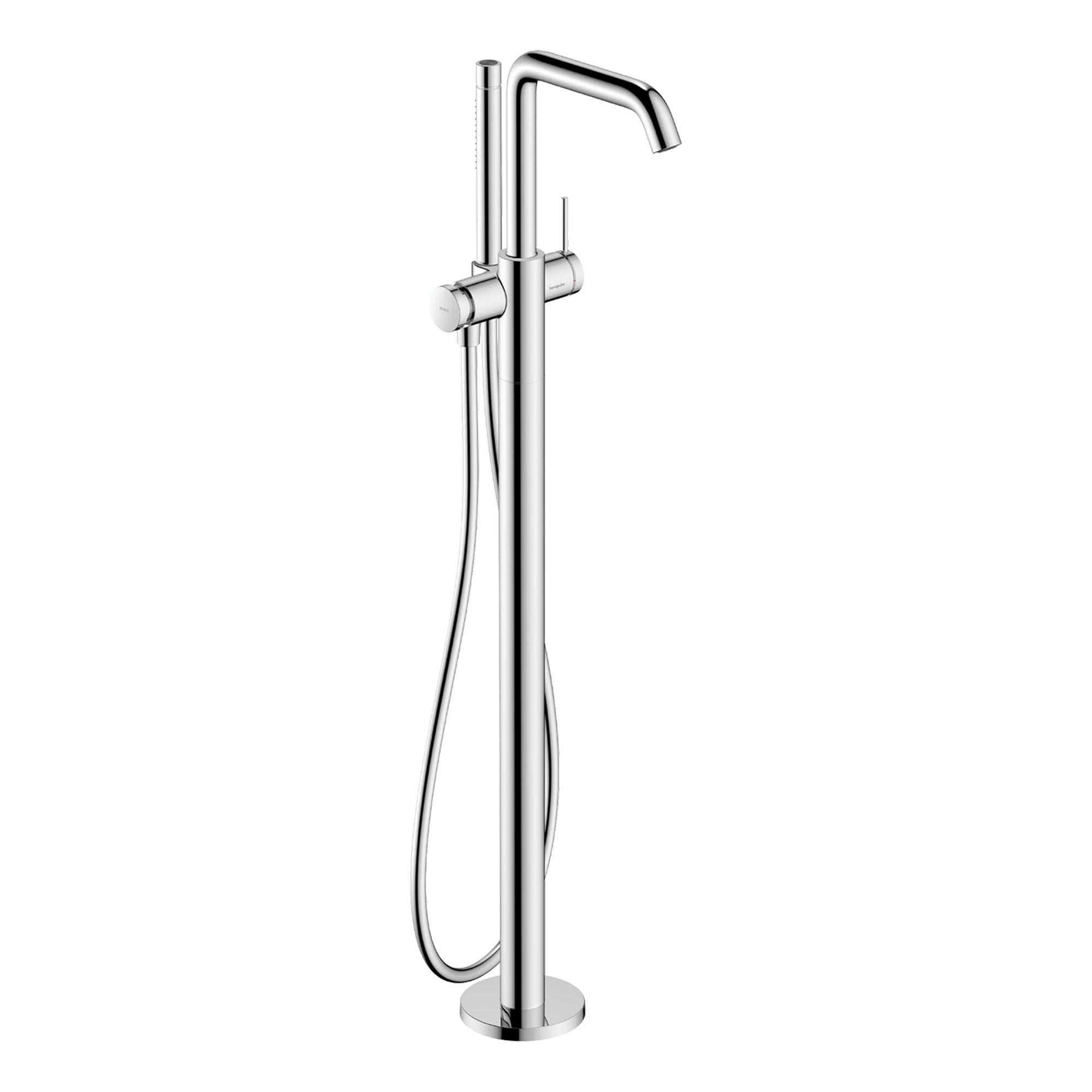 hansgrohe tecturis floorstanding bath shower mixer with handset chrome