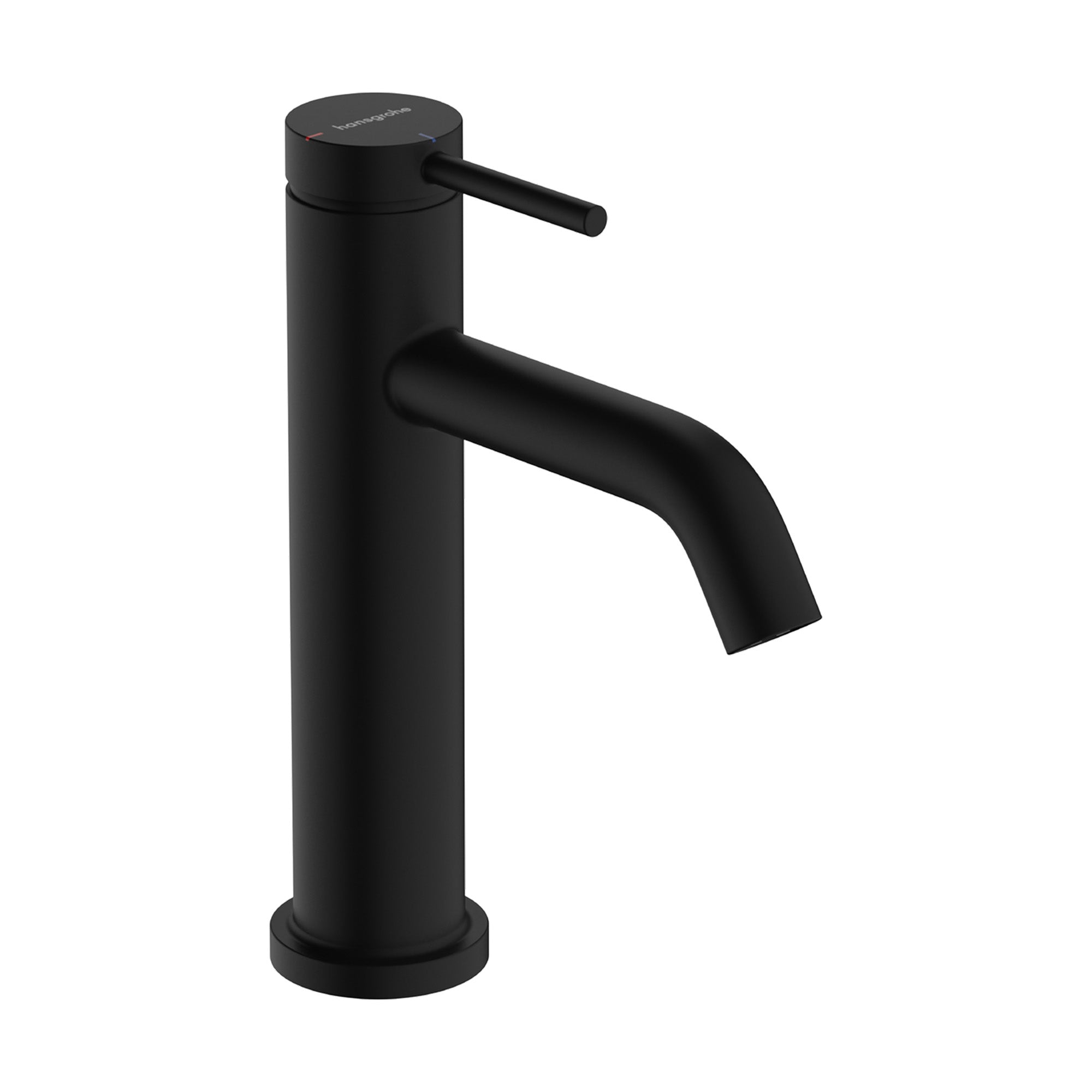 hansgrohe tecturis s single lever basin mixer 110 coolstart with pop up waste matt black