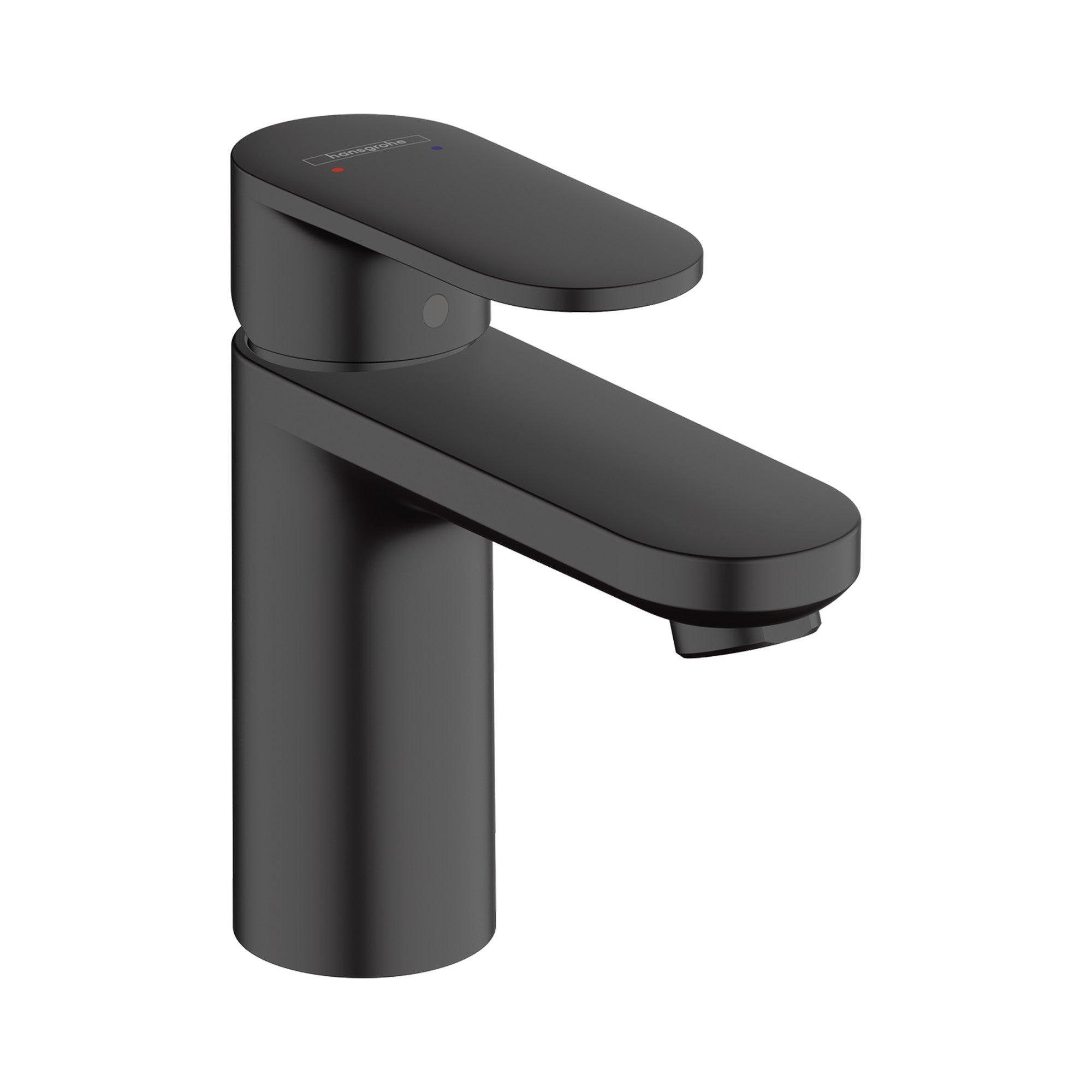 hansgrohe vernis blend 100 basin mixer with pop up waste matt black
