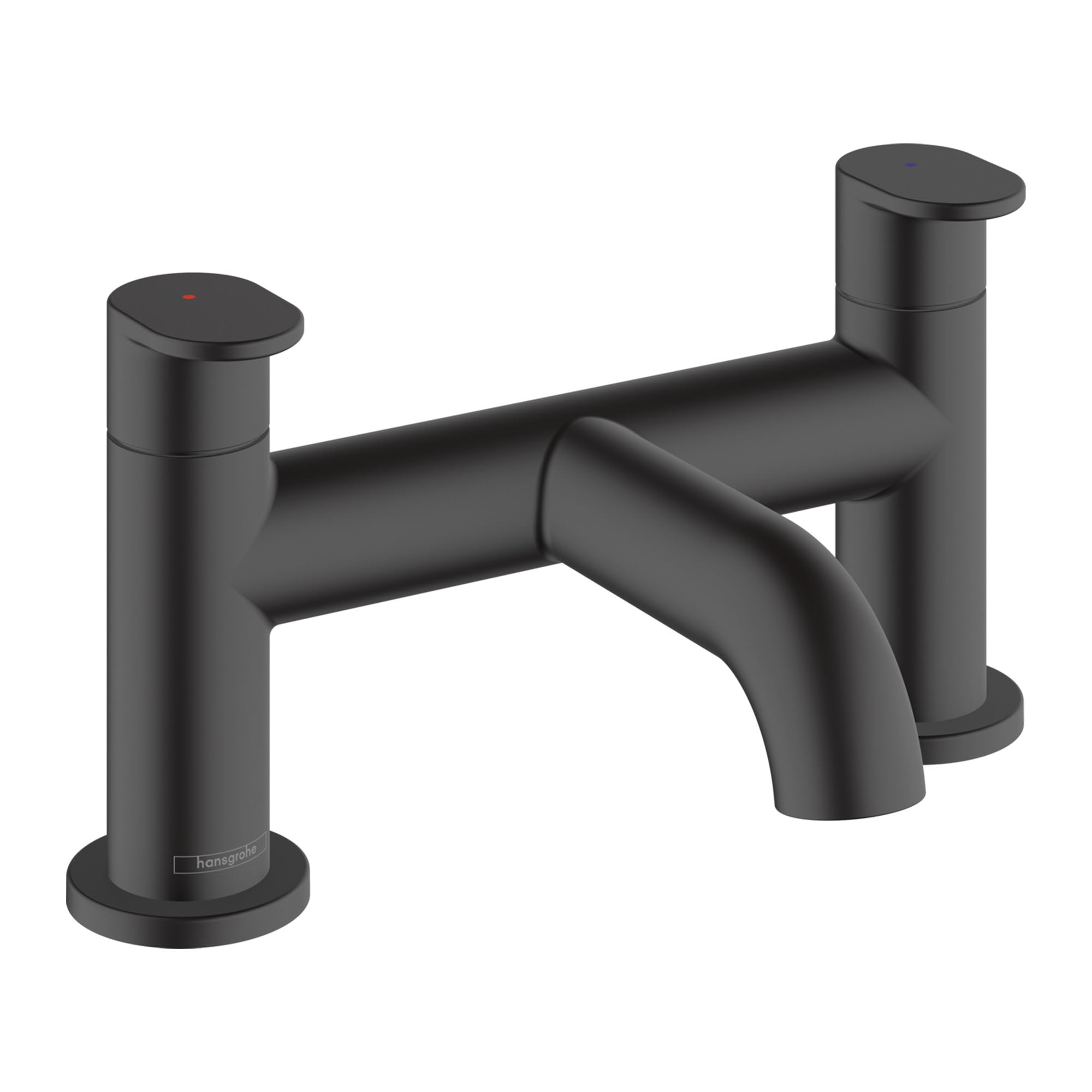 hansgrohe vernis blend deck mounted bath filler matt black
