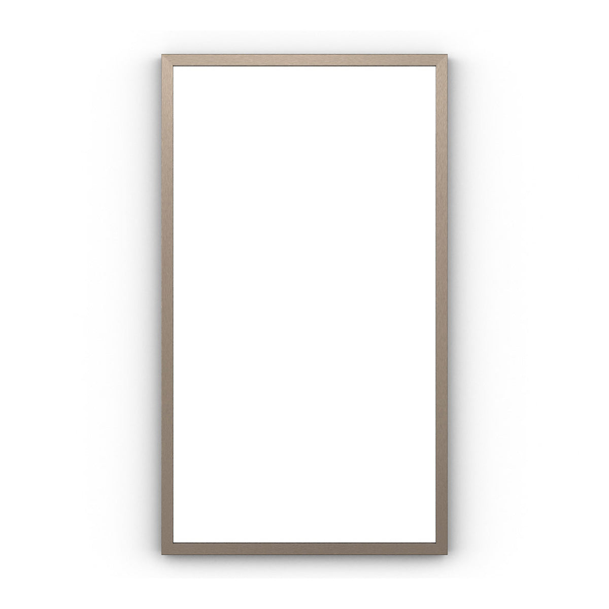 harbour rectangular mirror brushed bronze frame 40x70cm