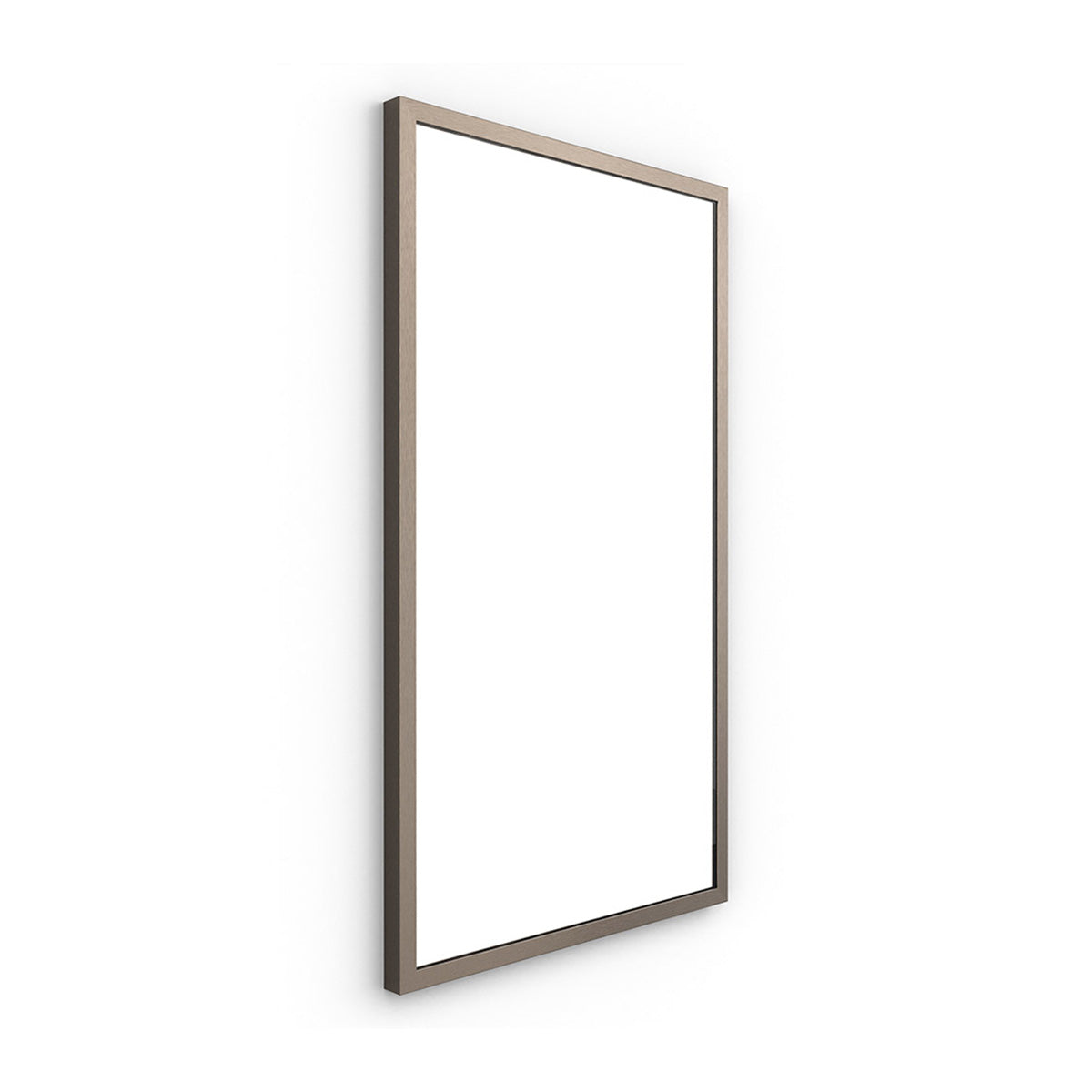 harbour rectangular mirror brushed bronze frame 40x70cm