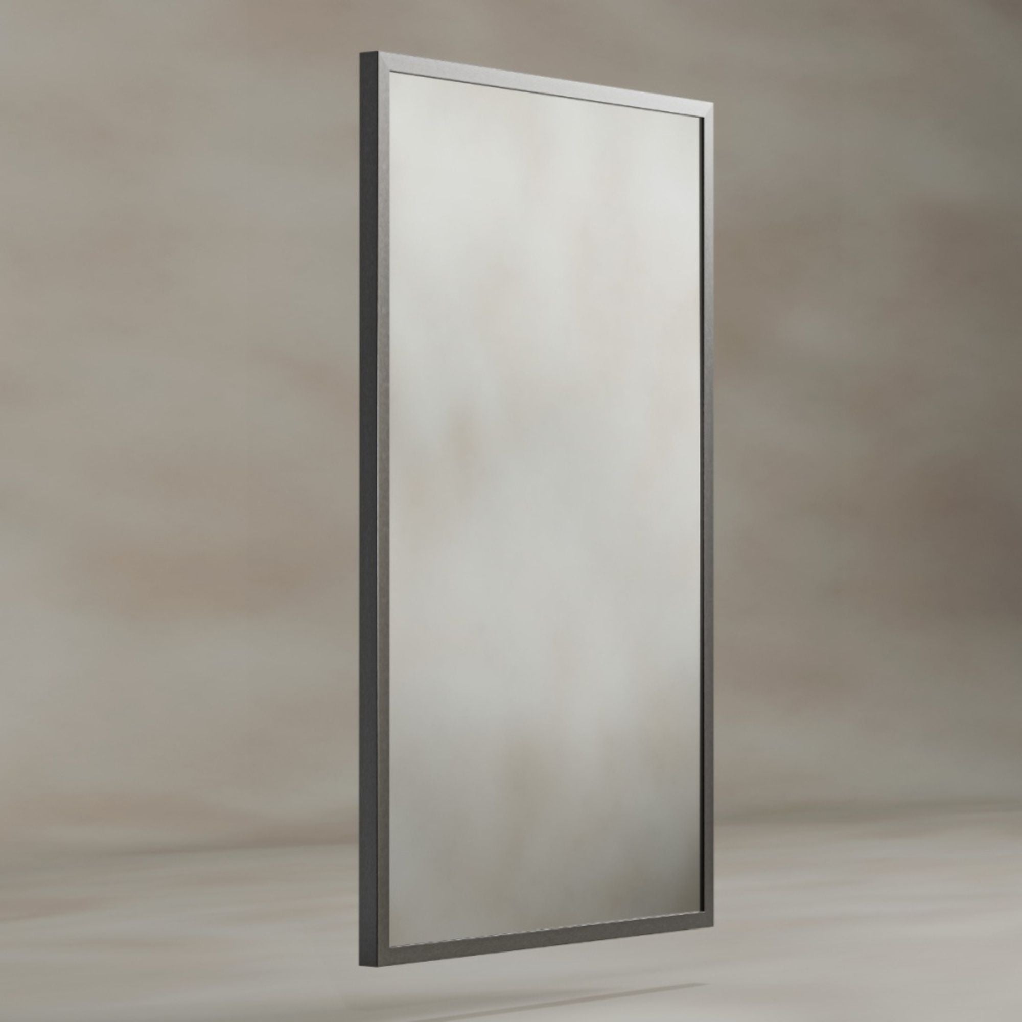 Harbour Rectangular Bathroom Mirror Gunmetal