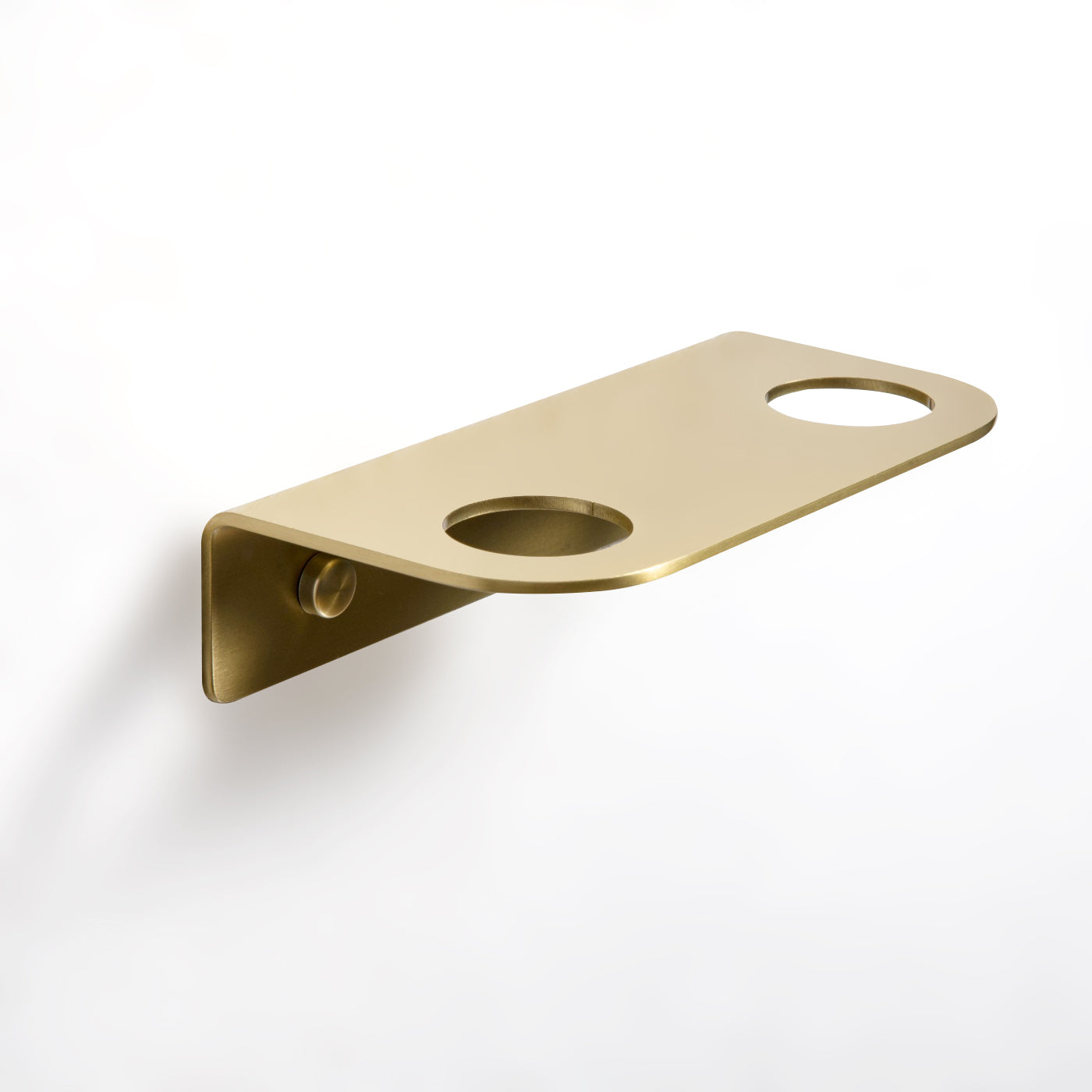harbour soap bottle holder 2 hole brushed brass
