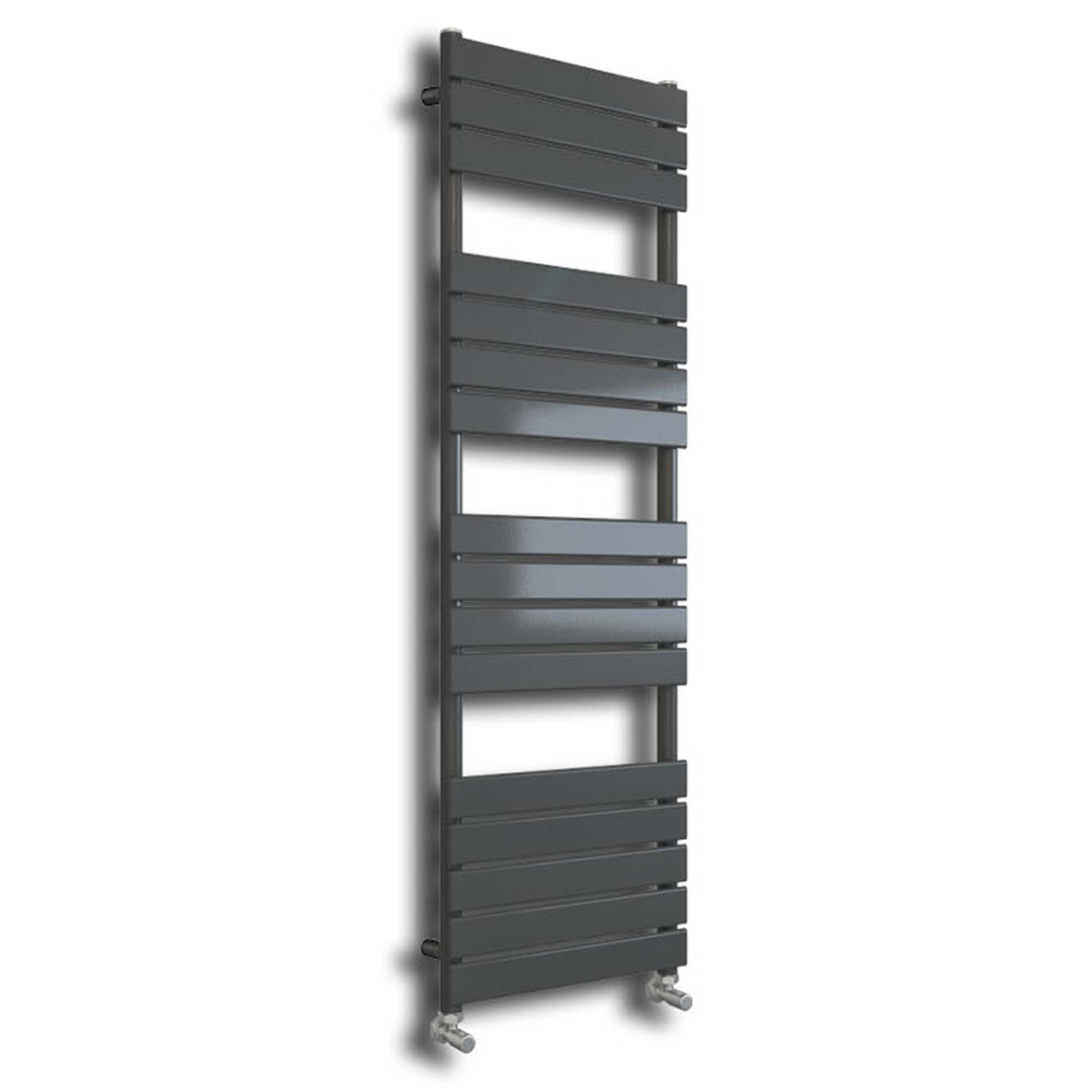 harper designer heated towel rail 1600x600mm anthracite