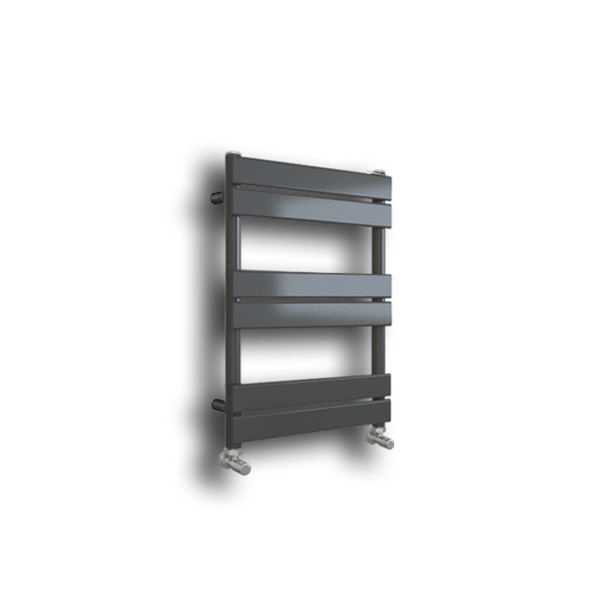 harper designer heated towel rail 650x400mm anthracite