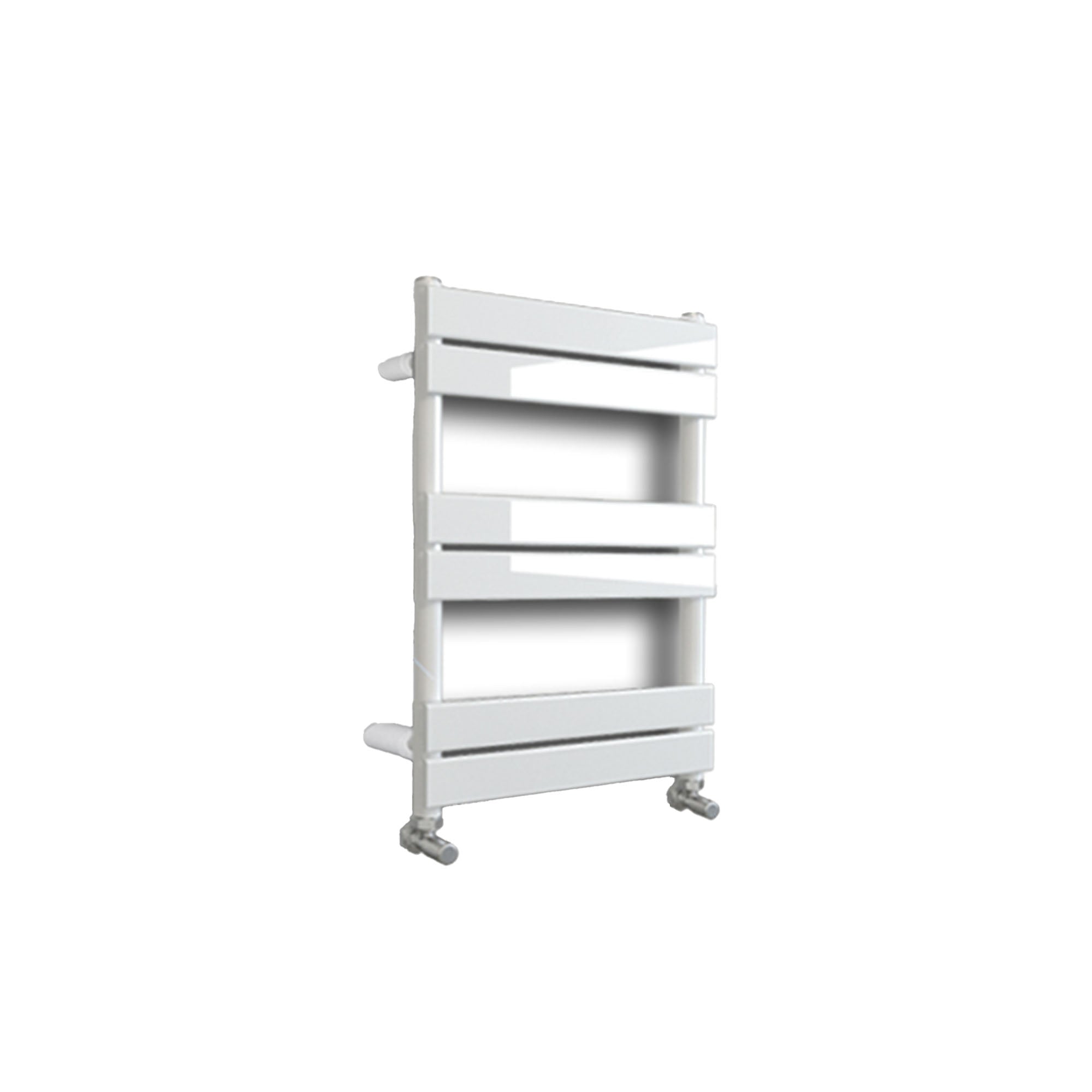 harper designer heated towel rail 650x400mm white