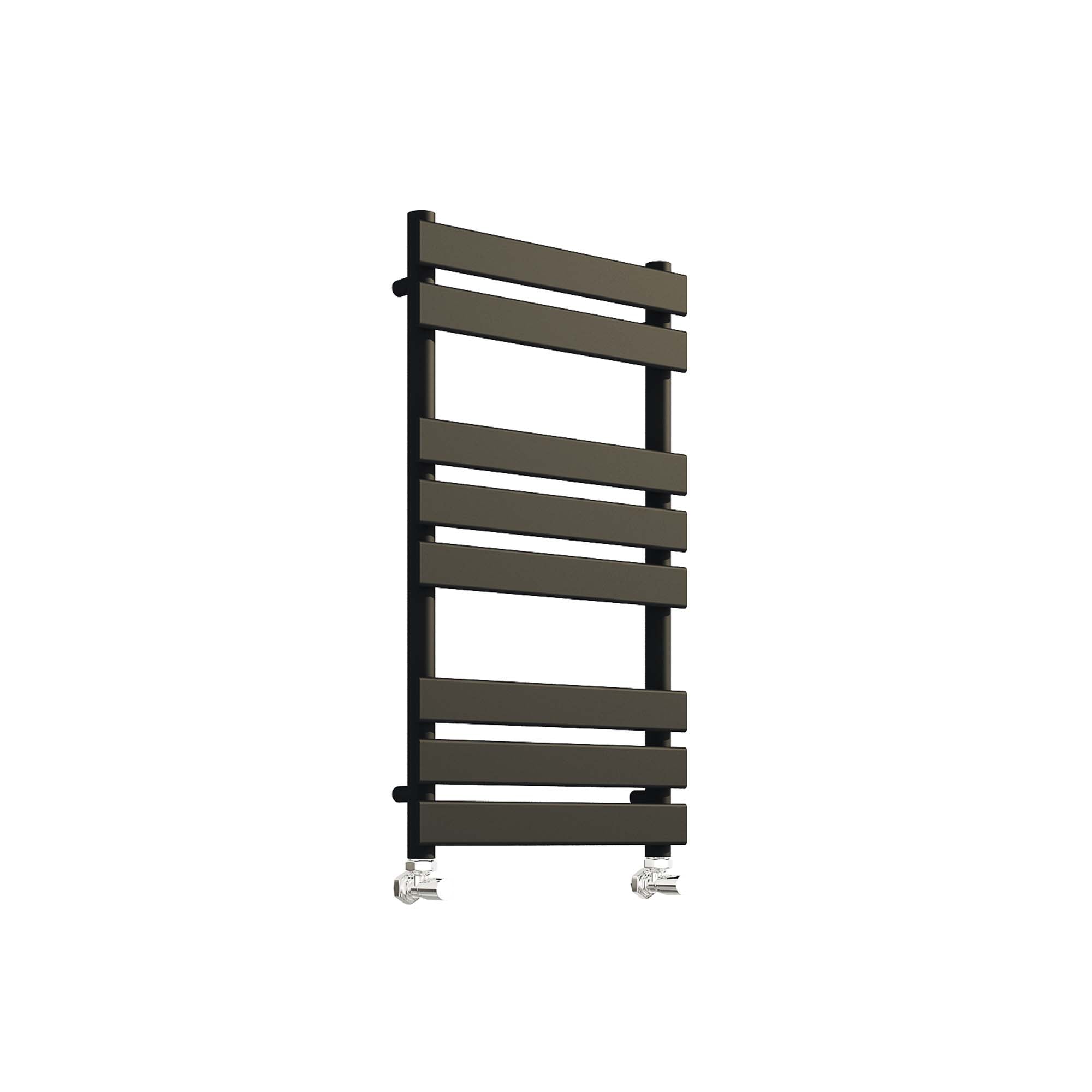 harper designer heated towel rail 800x450mm matt black