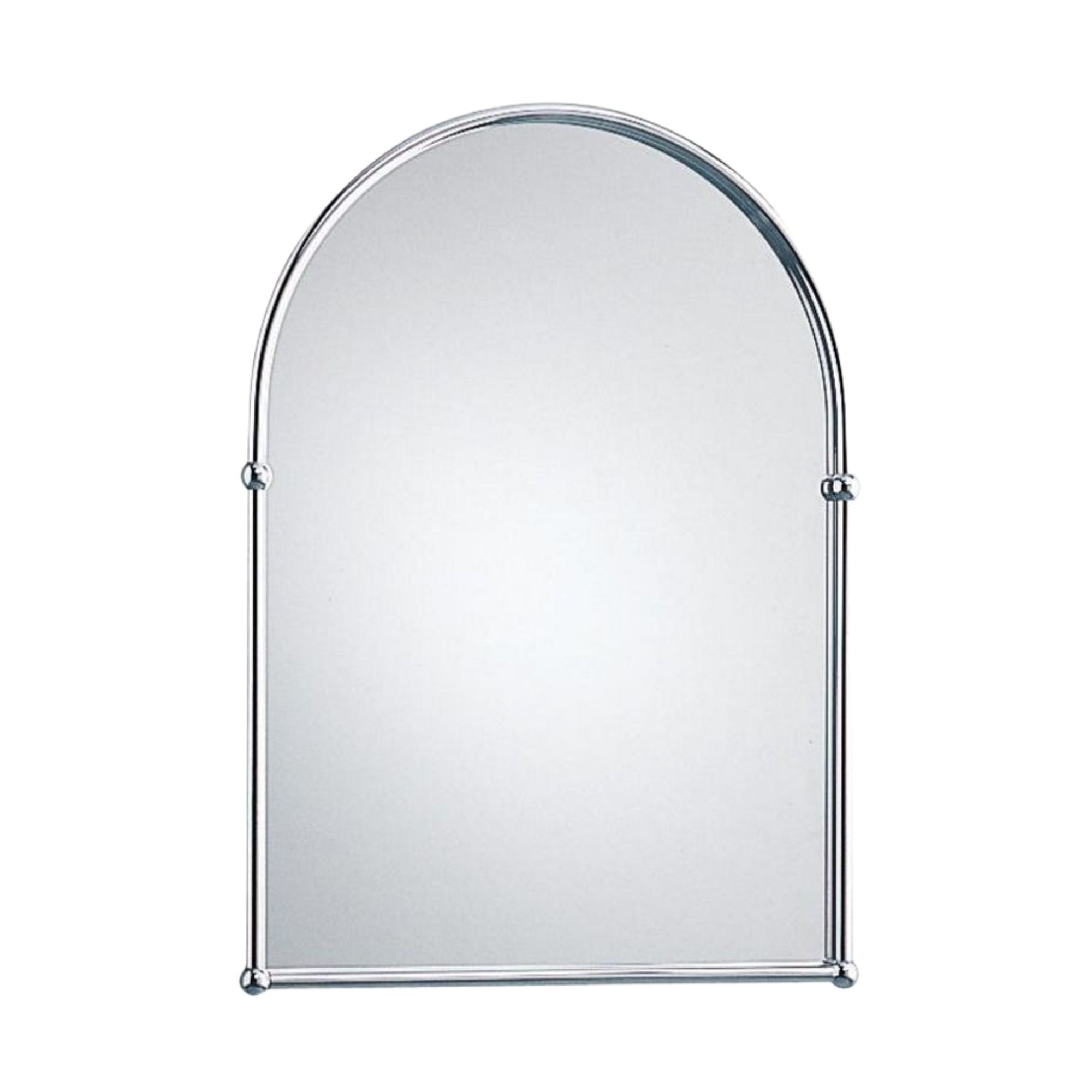 Heritage Arched Bathroom Mirror - Chrome