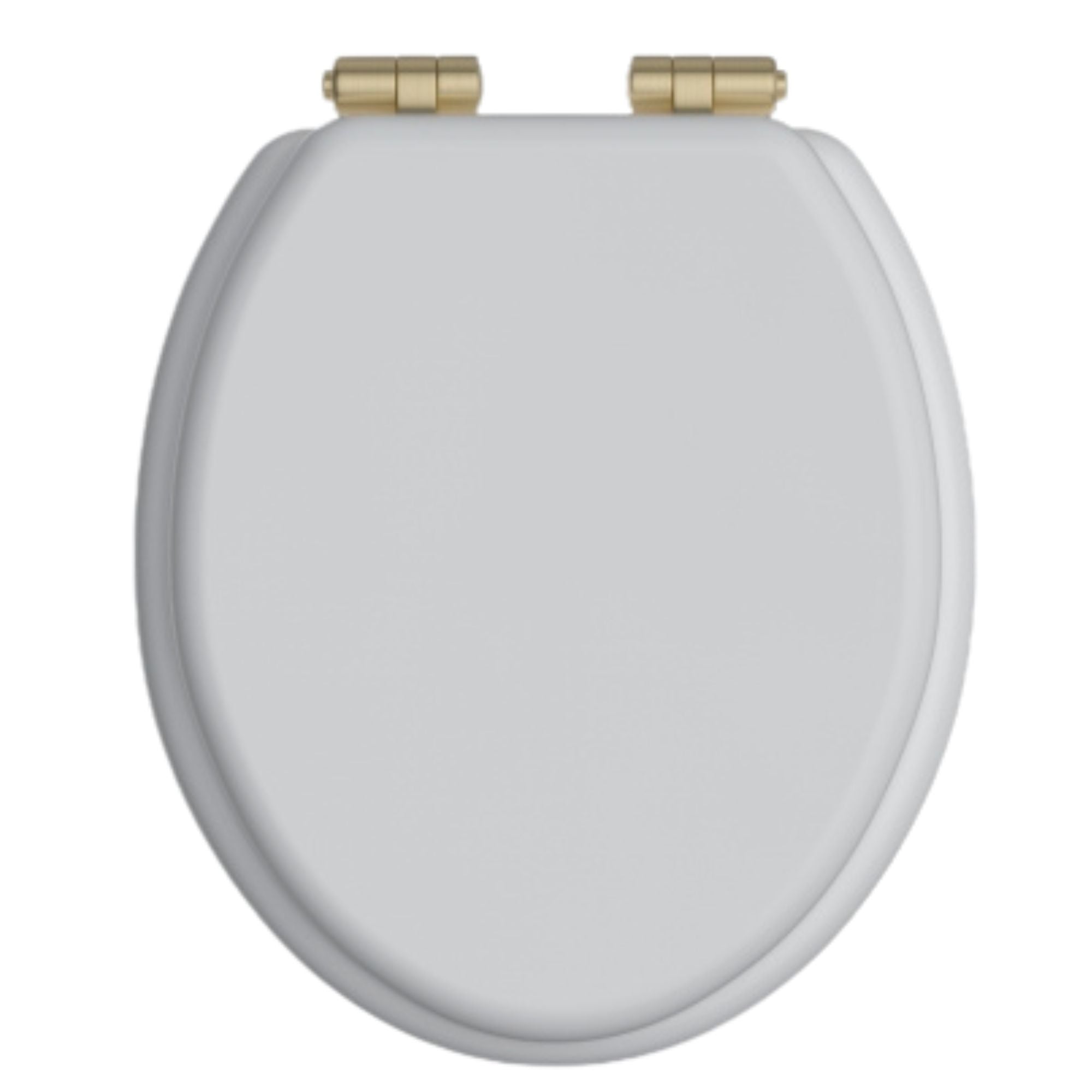 Heritage Traditional Toilet Seat With Soft Close Hinges Gloss White