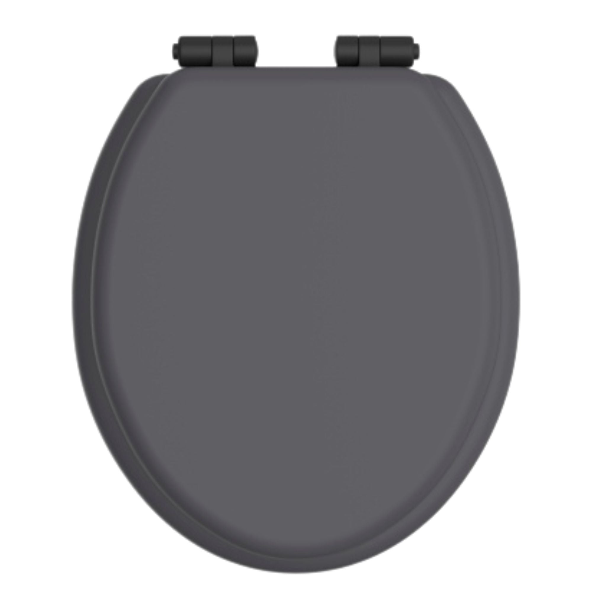 Heritage Traditional Toilet Seat With Soft Close Hinges Graphite
