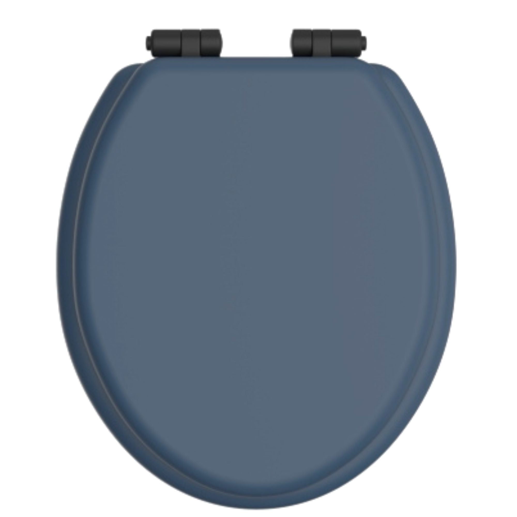 Heritage Traditional Toilet Seat With Soft Close Hinges Maritime Blue