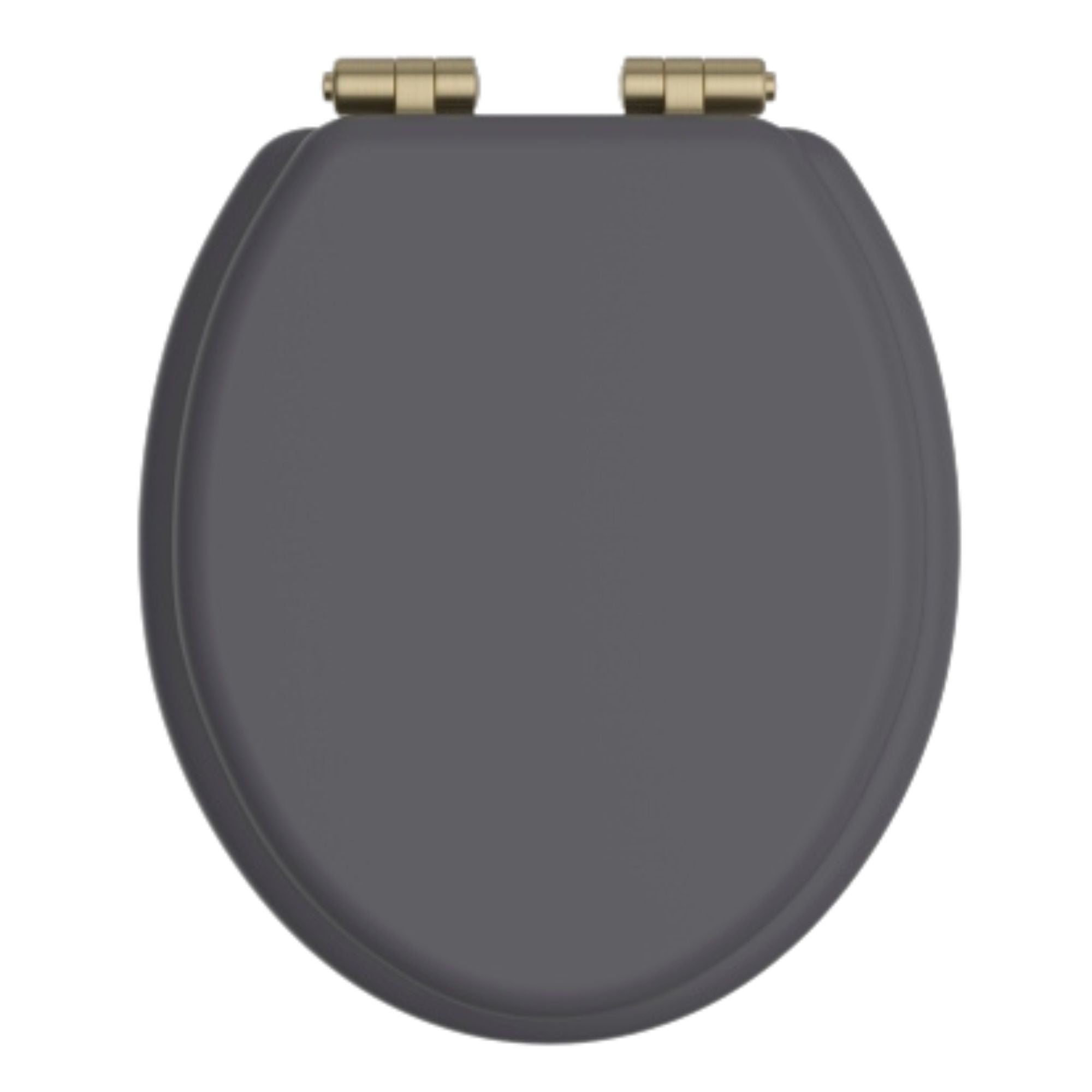 Heritage Traditional Toilet Seat With Soft Close Hinges Graphite