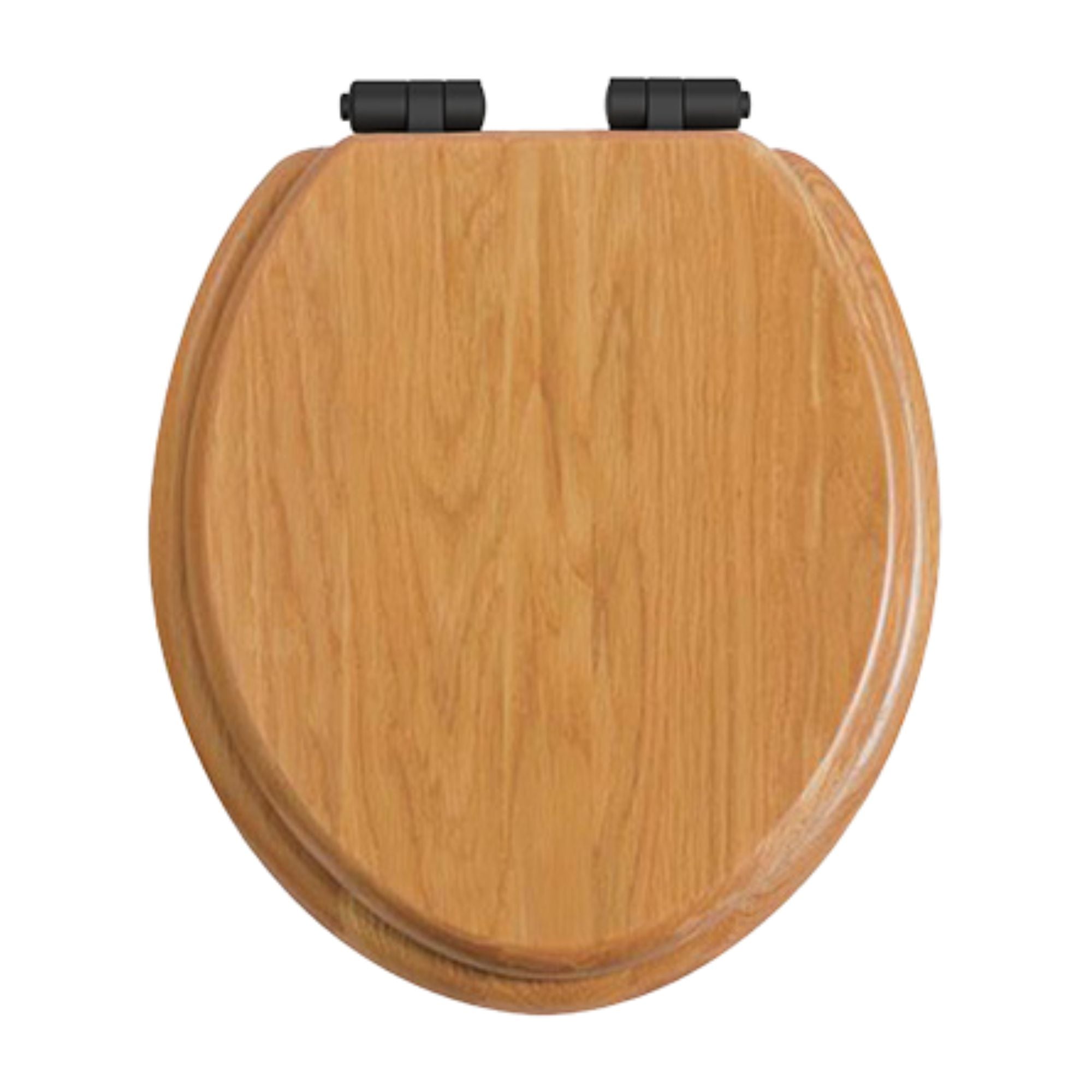Heritage Traditional Toilet Seat With Soft Close Hinges Oak