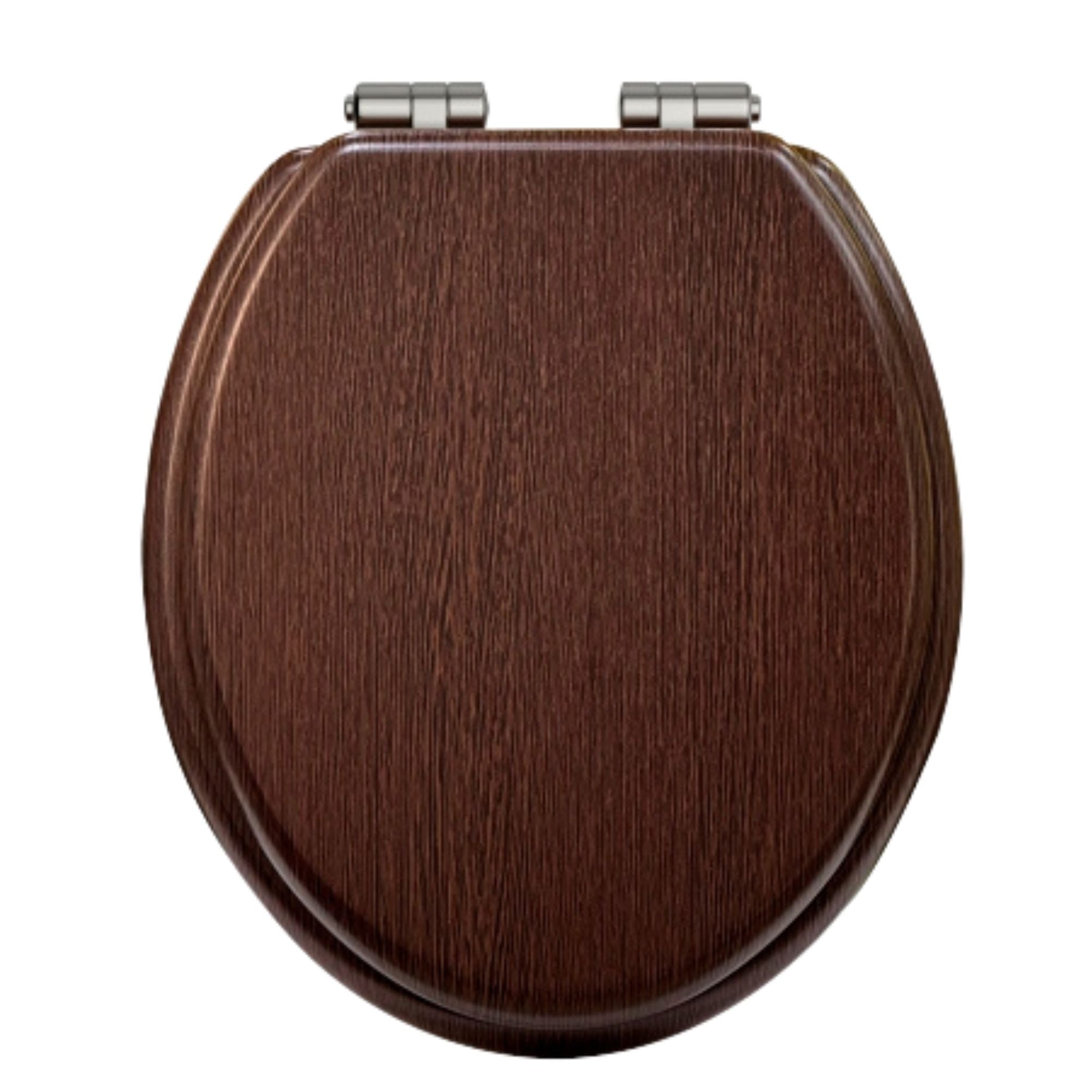 Heritage Traditional Toilet Seat With Soft Close Hinges Walnut