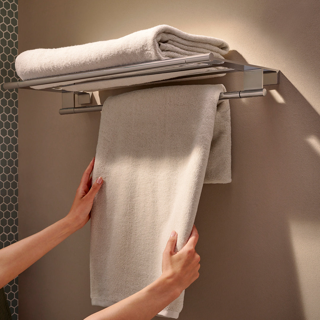Hansgrohe AddStoris S Towel Rack with Towel Rail