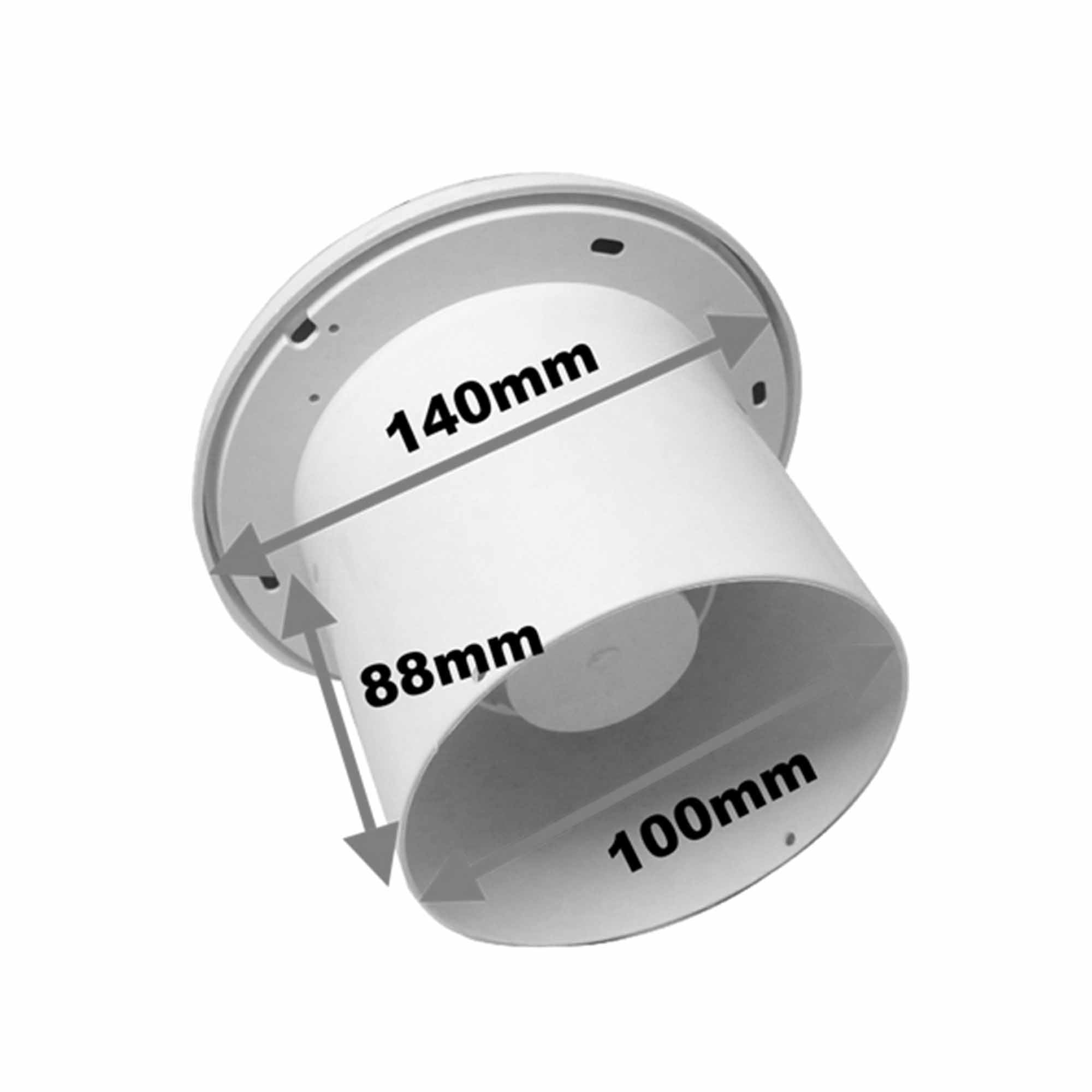 hib cyclone extractor fan dimensions