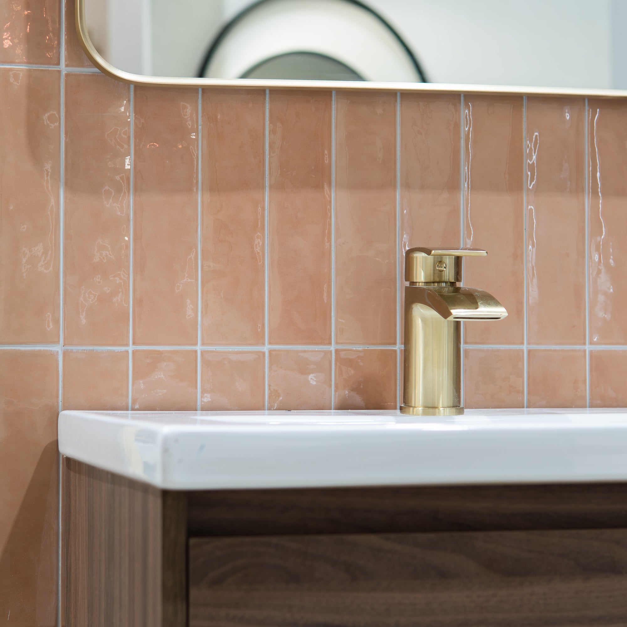 I Colori Rosa Decor Wall Tile 5x23cm Gloss