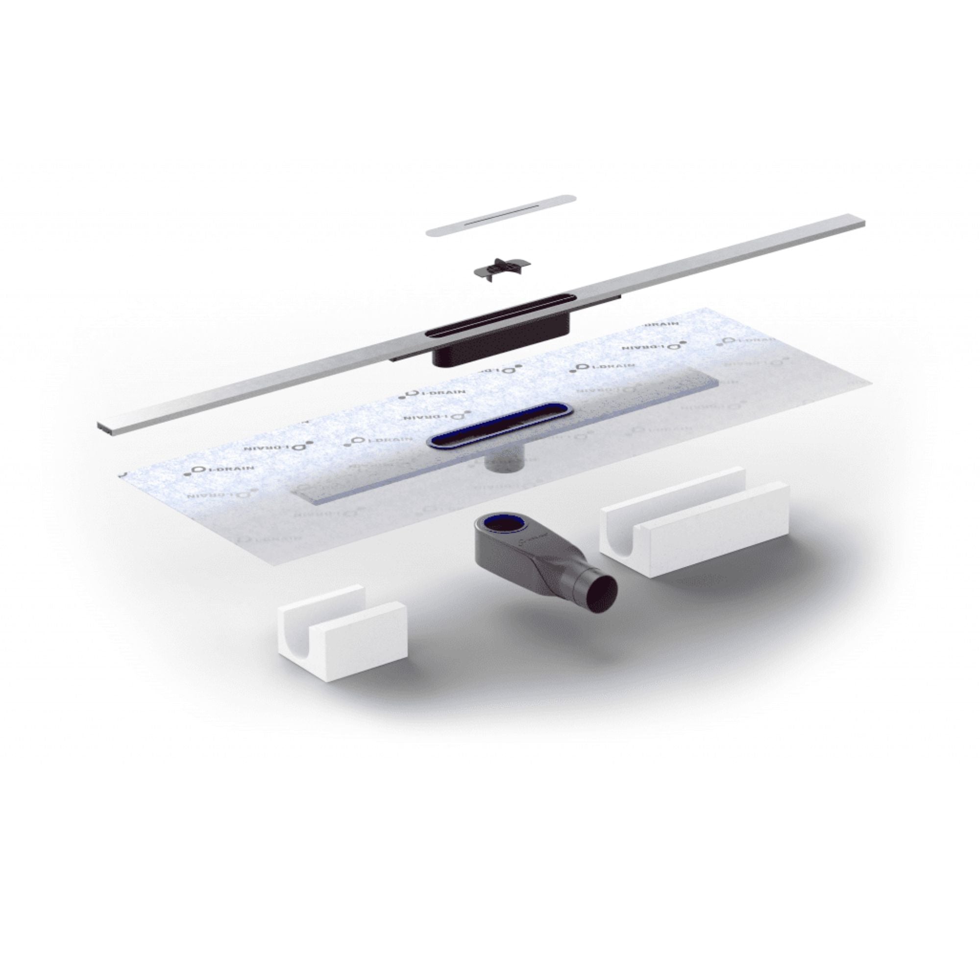 Image I-DRAIN AIO Linear Shower Drain 58mm High