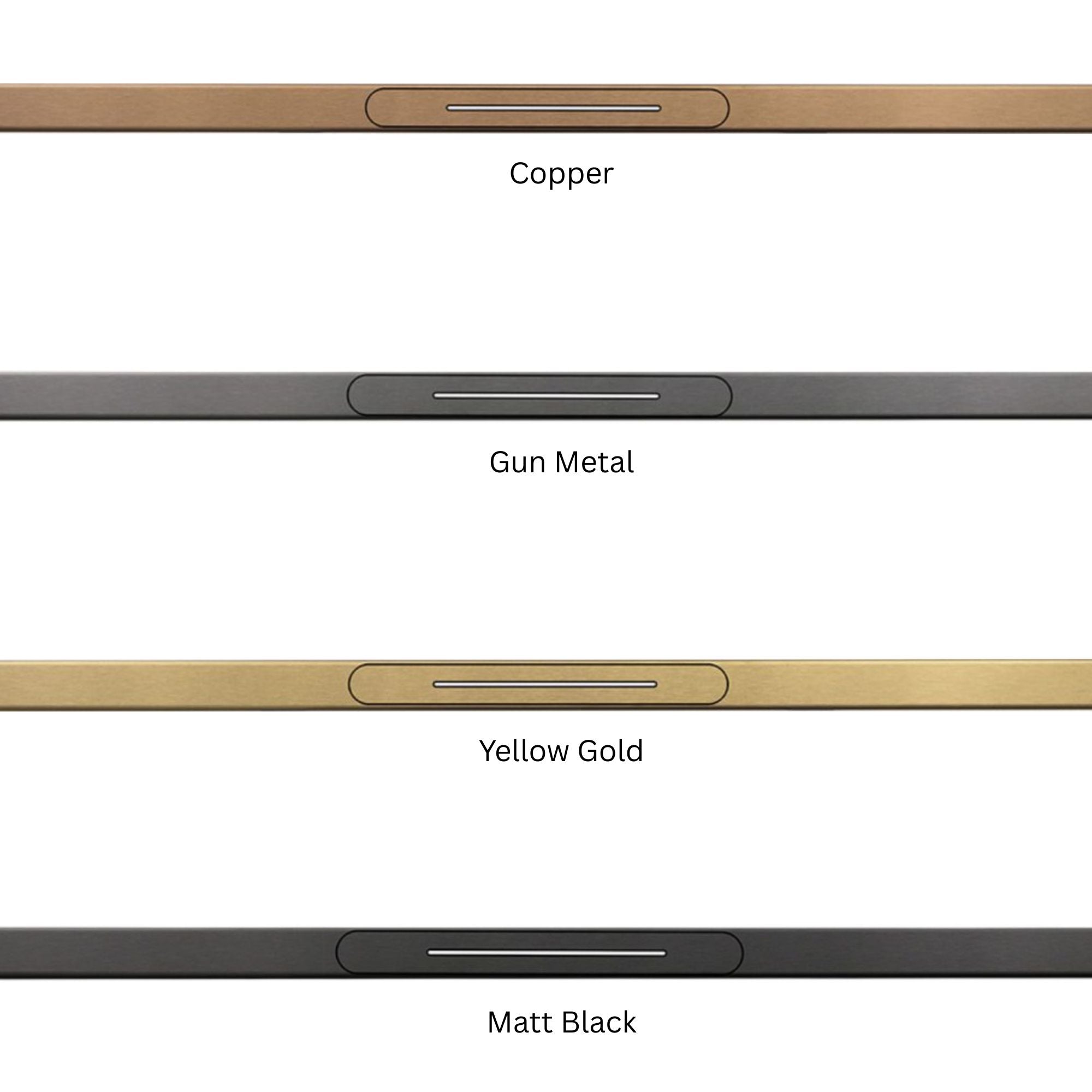 image i-drain aio linear shower drain 58mm high yellow gold