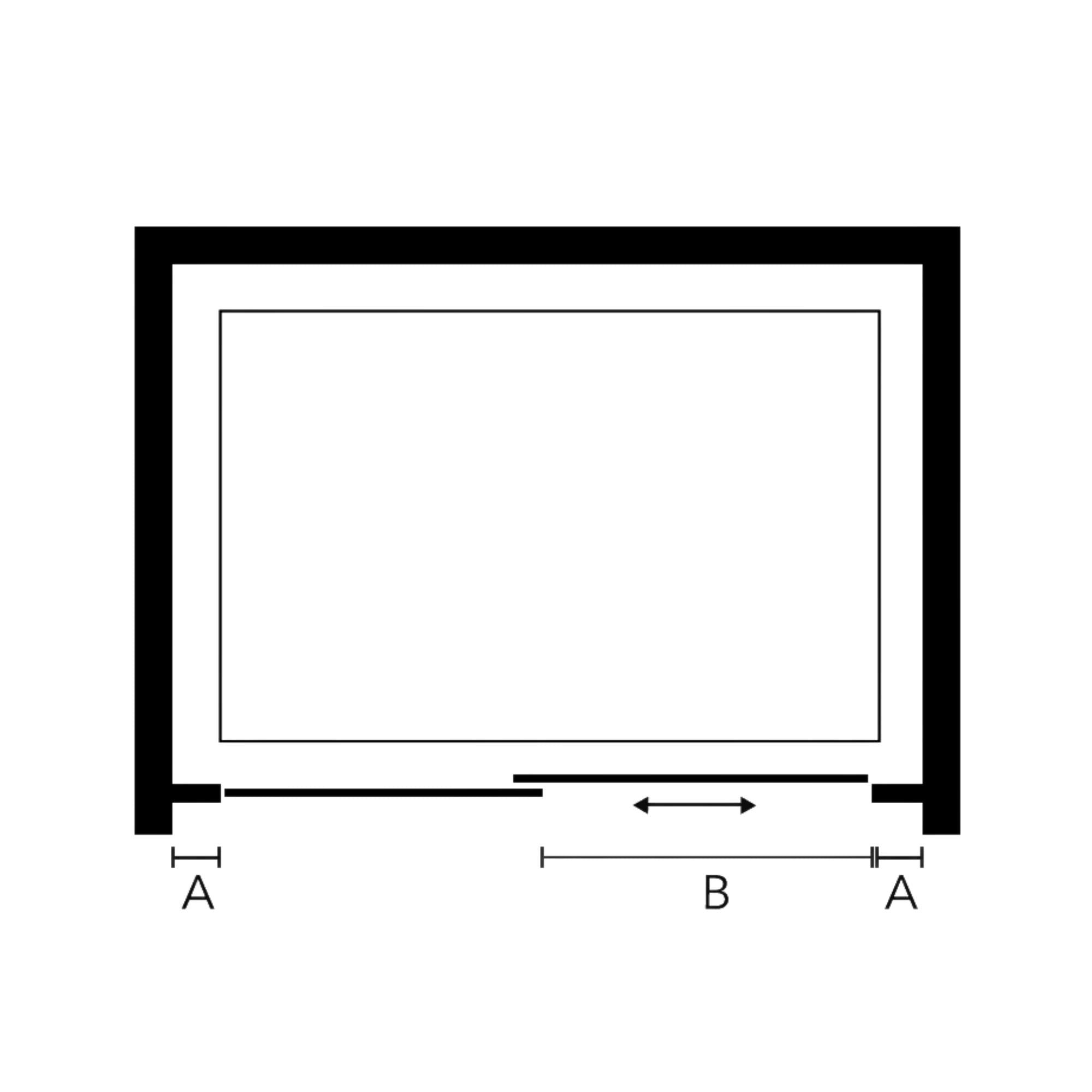 Image i3 Sliding Shower Door With Optional Side Panel Diagram Deluxe Bathrooms