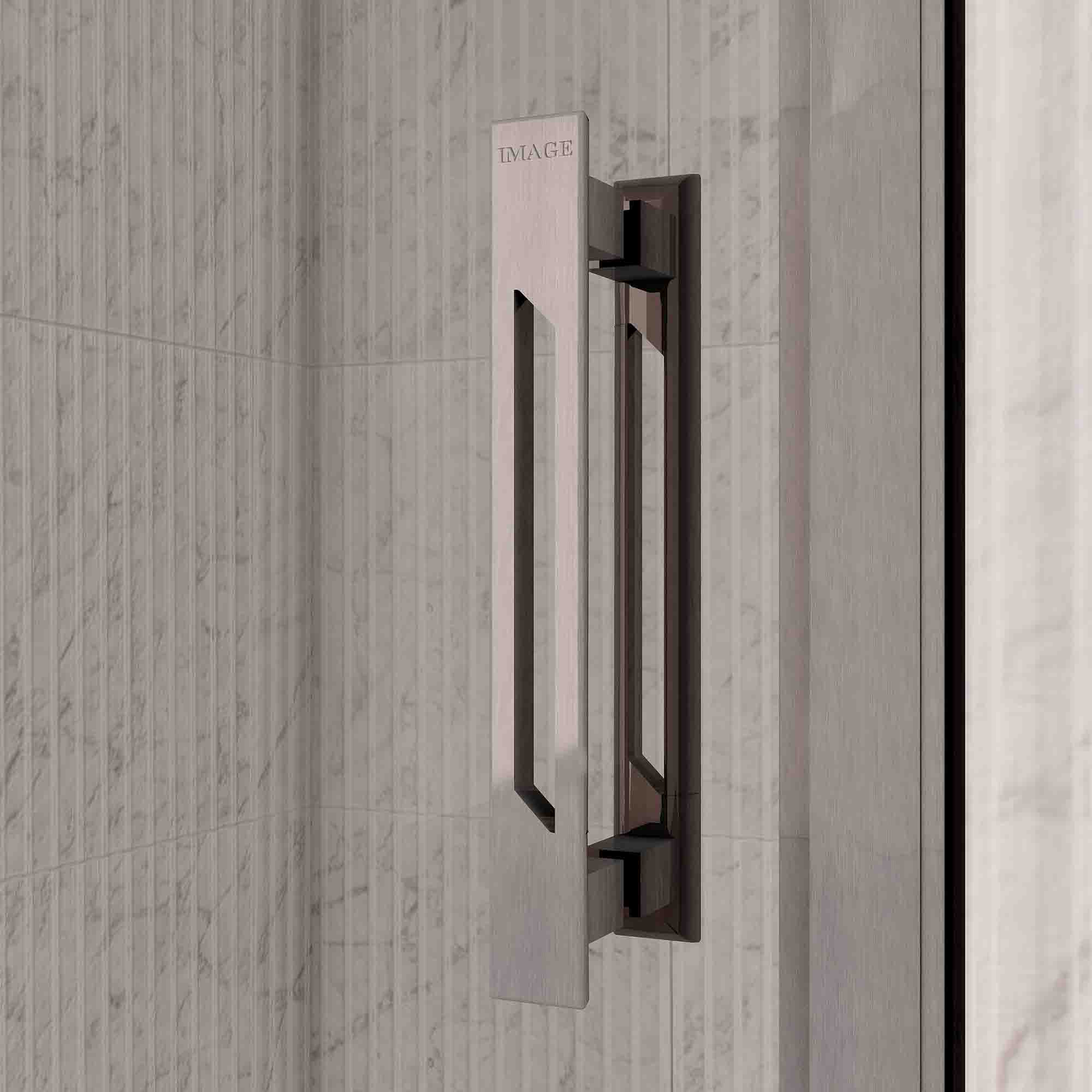 Image i9 Shower Door Handle - Brushed Nickel