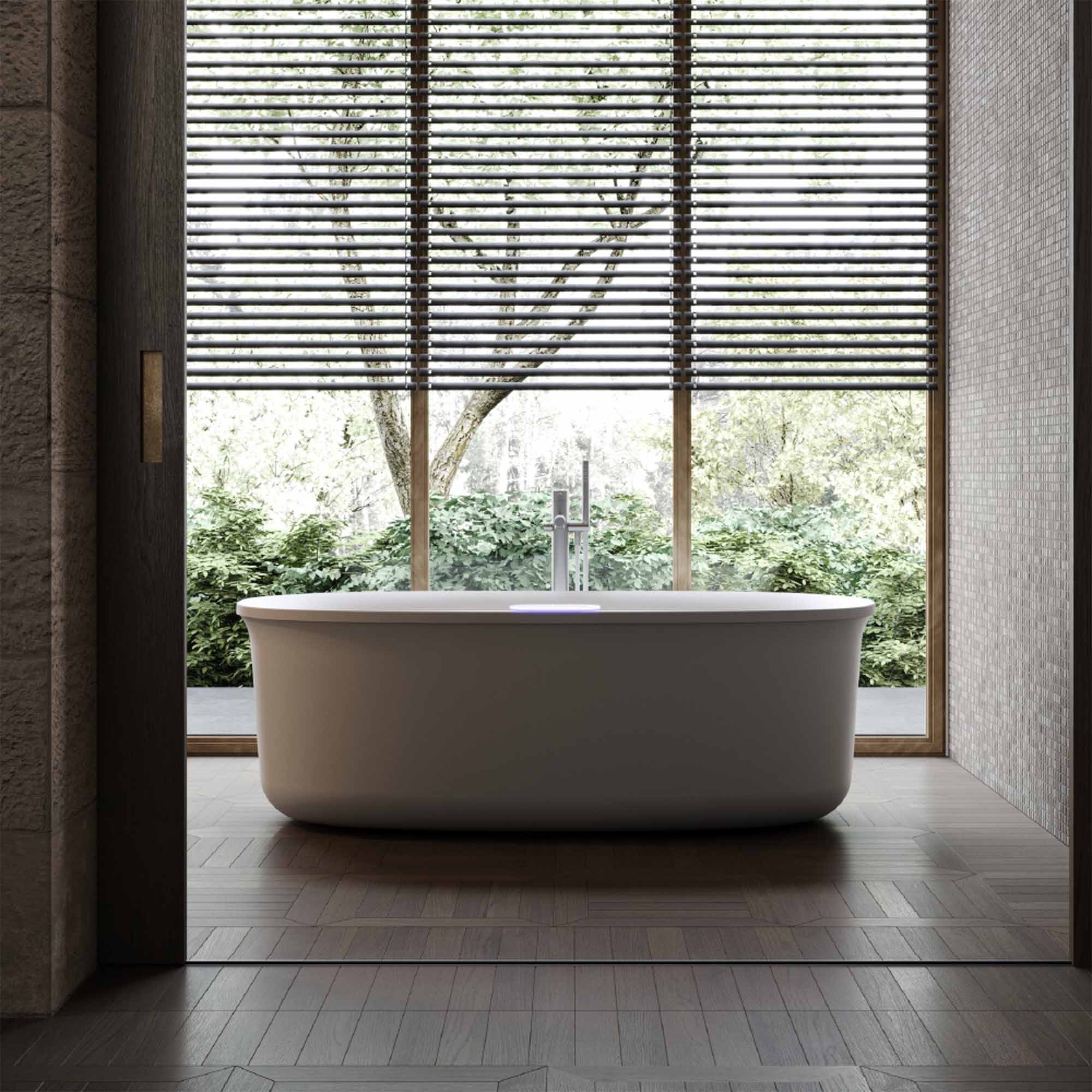 jacuzzi arga 1750 freestanding whirlpool bath gloss white