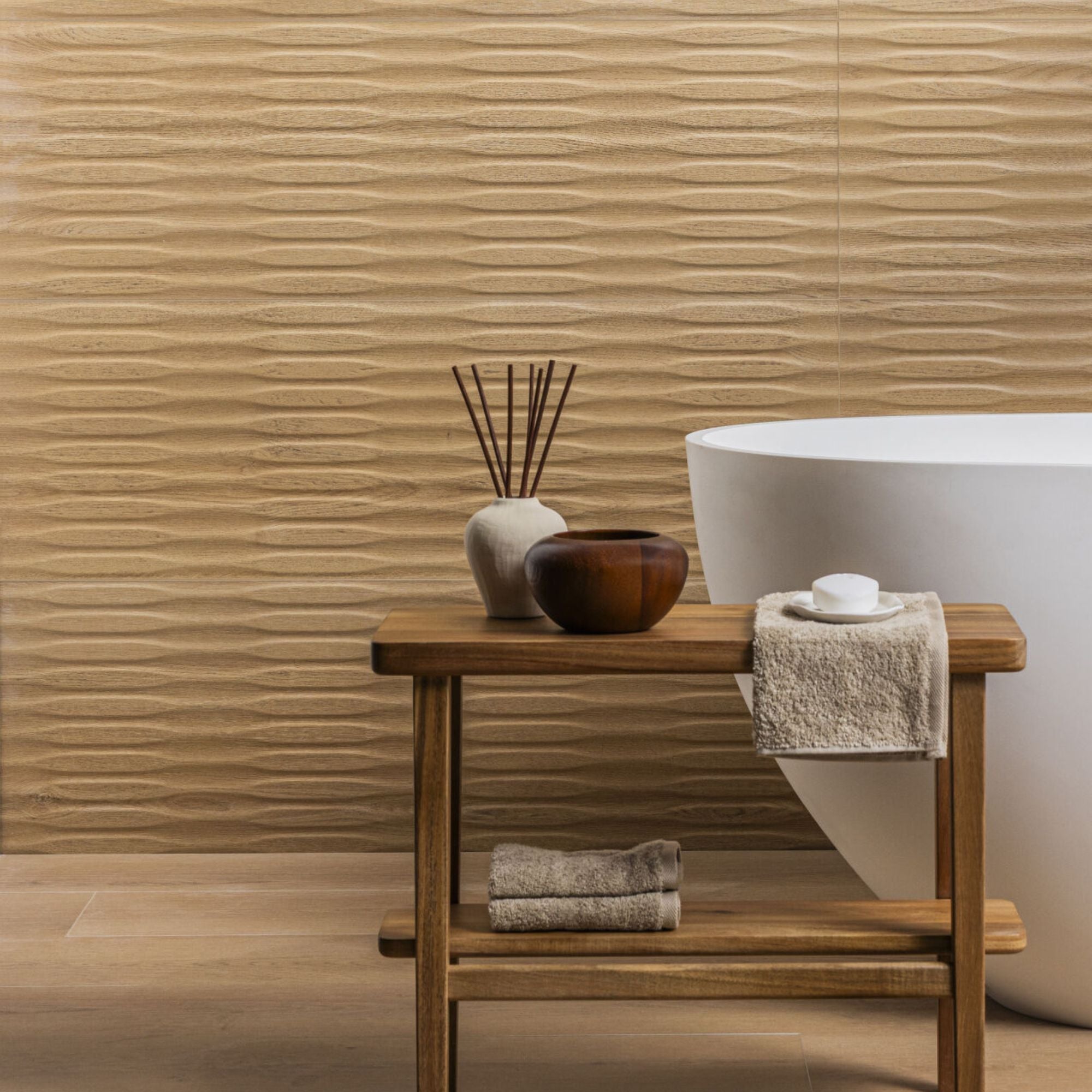 Kaizen Honey Decor Wood Effect Porcelain Tile 33x100cm Matt