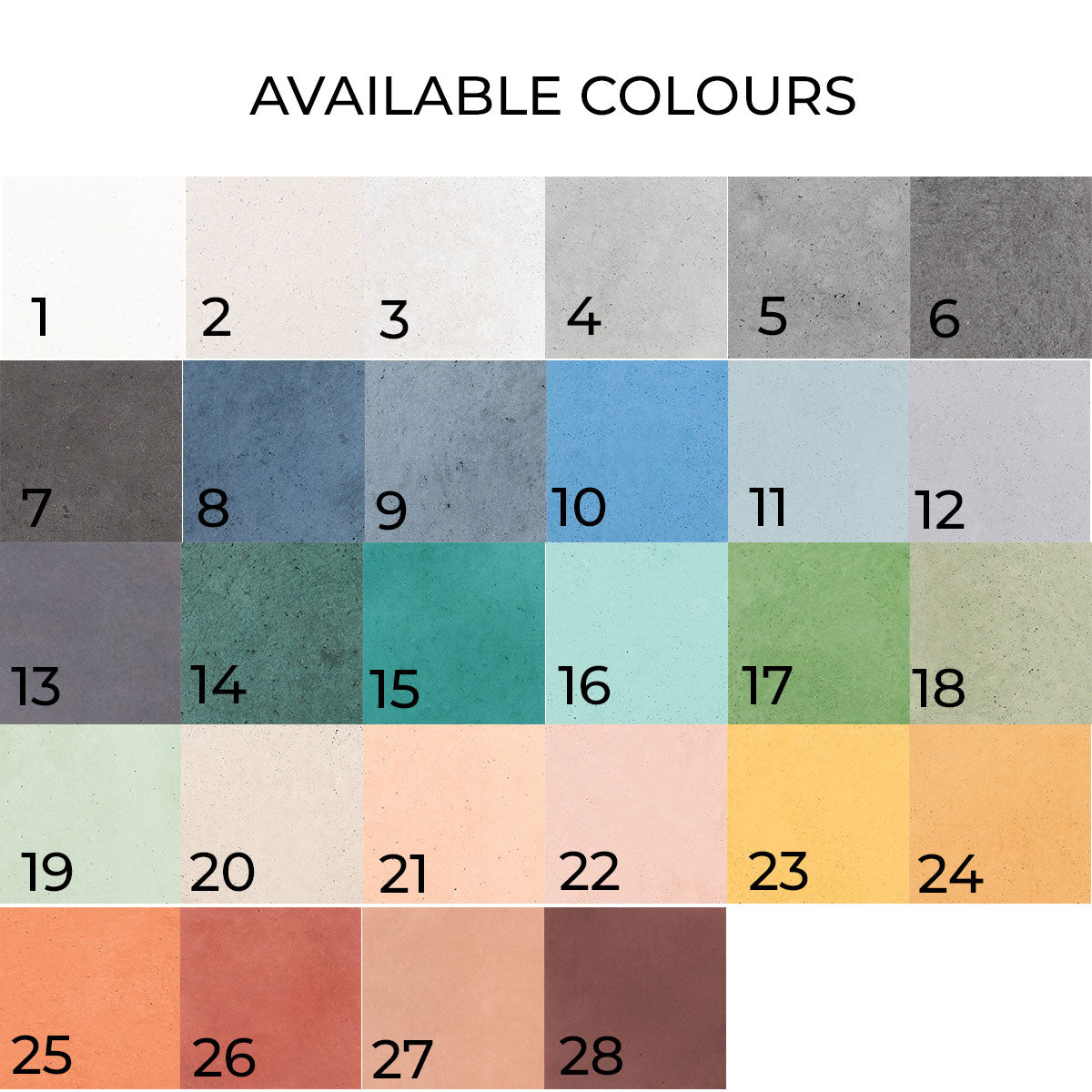 Kast Mara Round Concrete Countertop Basin Patterned