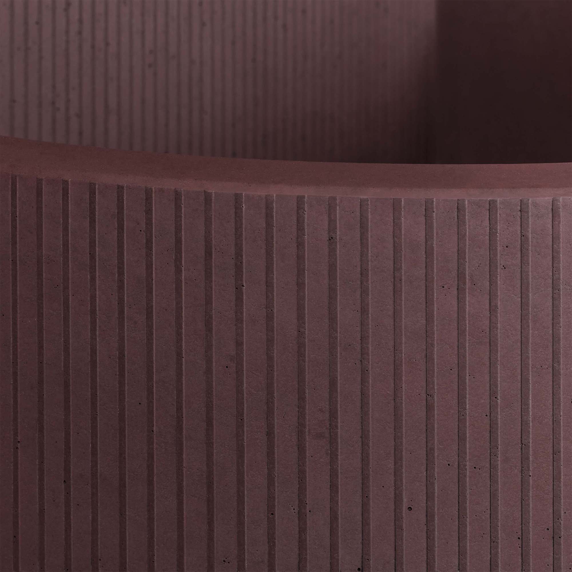 kast elma concrete basin with splashback crimson