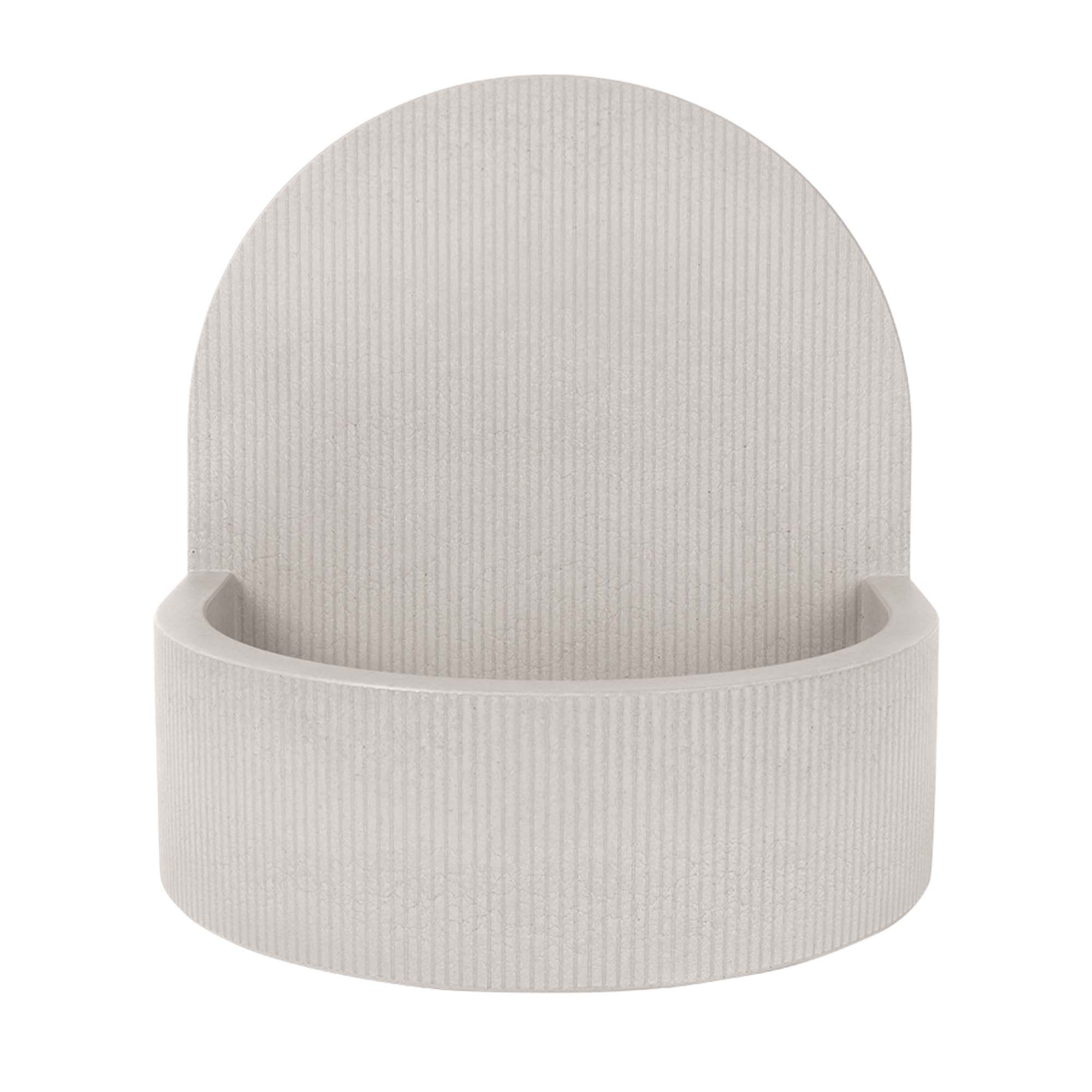 kast elma concrete basin with splashback ivory