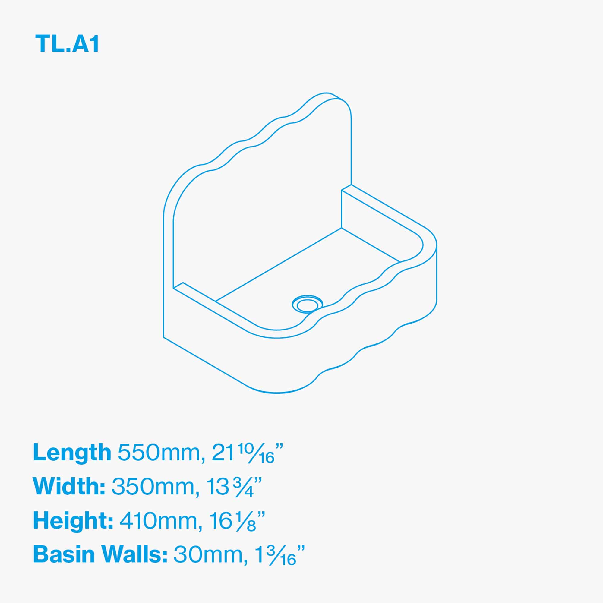 kast tilde concrete basin with splashback