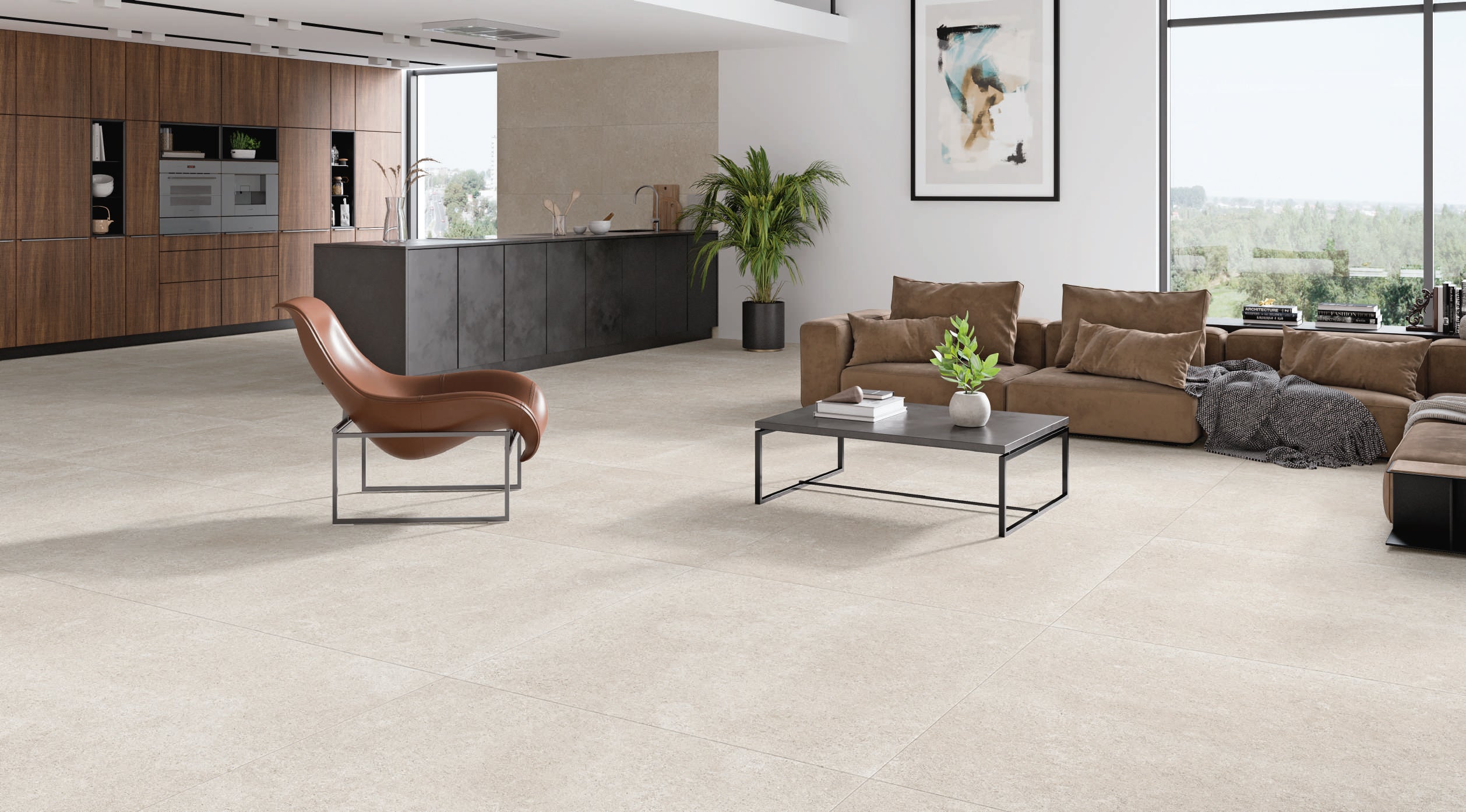 leiria palma almond porcelain tile antislip matt 60x120cm