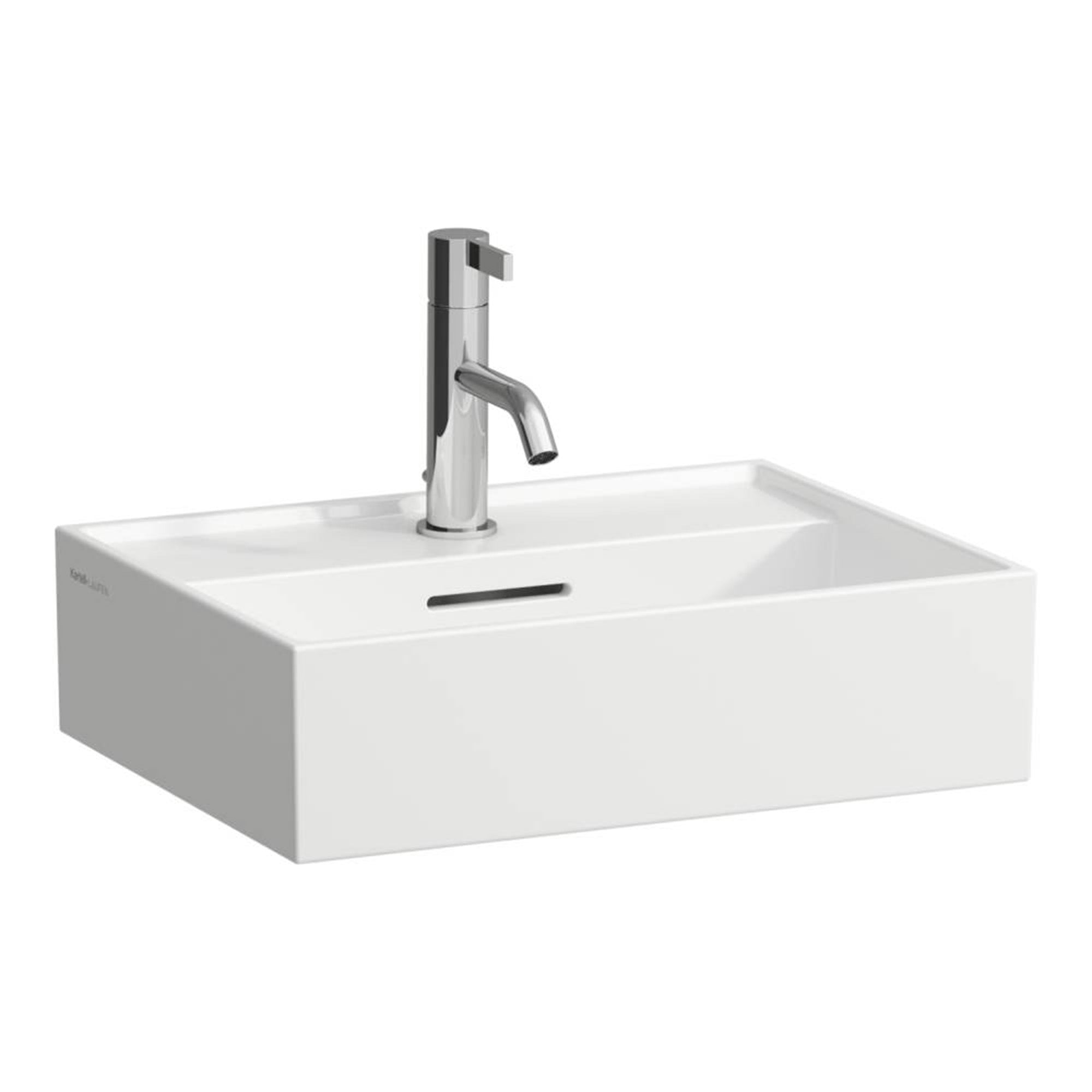 laufen kartell wall mounted washbasin 450x340 matt white