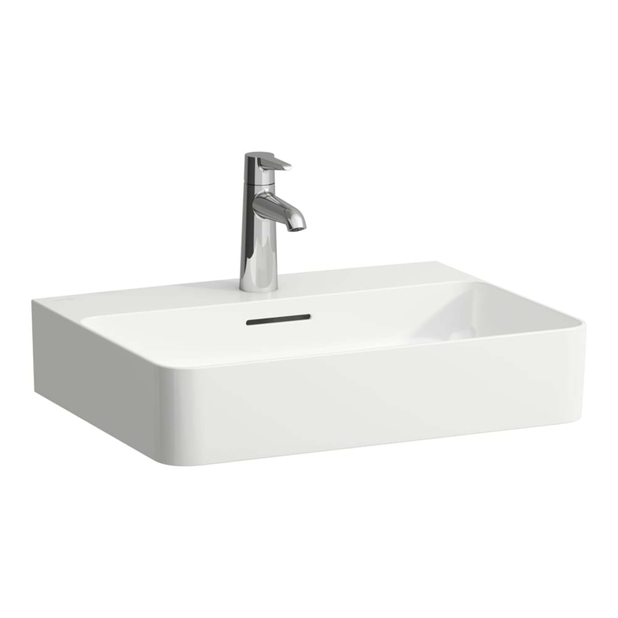 laufen val ceramic washbasin 550mm white gloss
