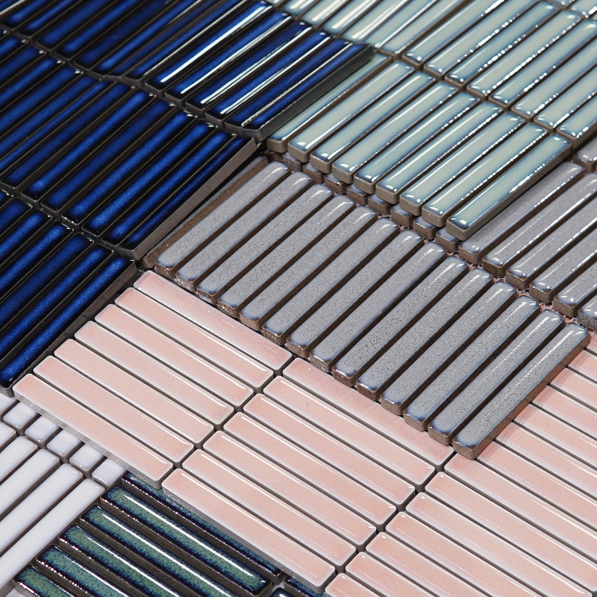 Linea Kit-Kat Wall & Floor Mosaic Tile 30x29cm Gloss