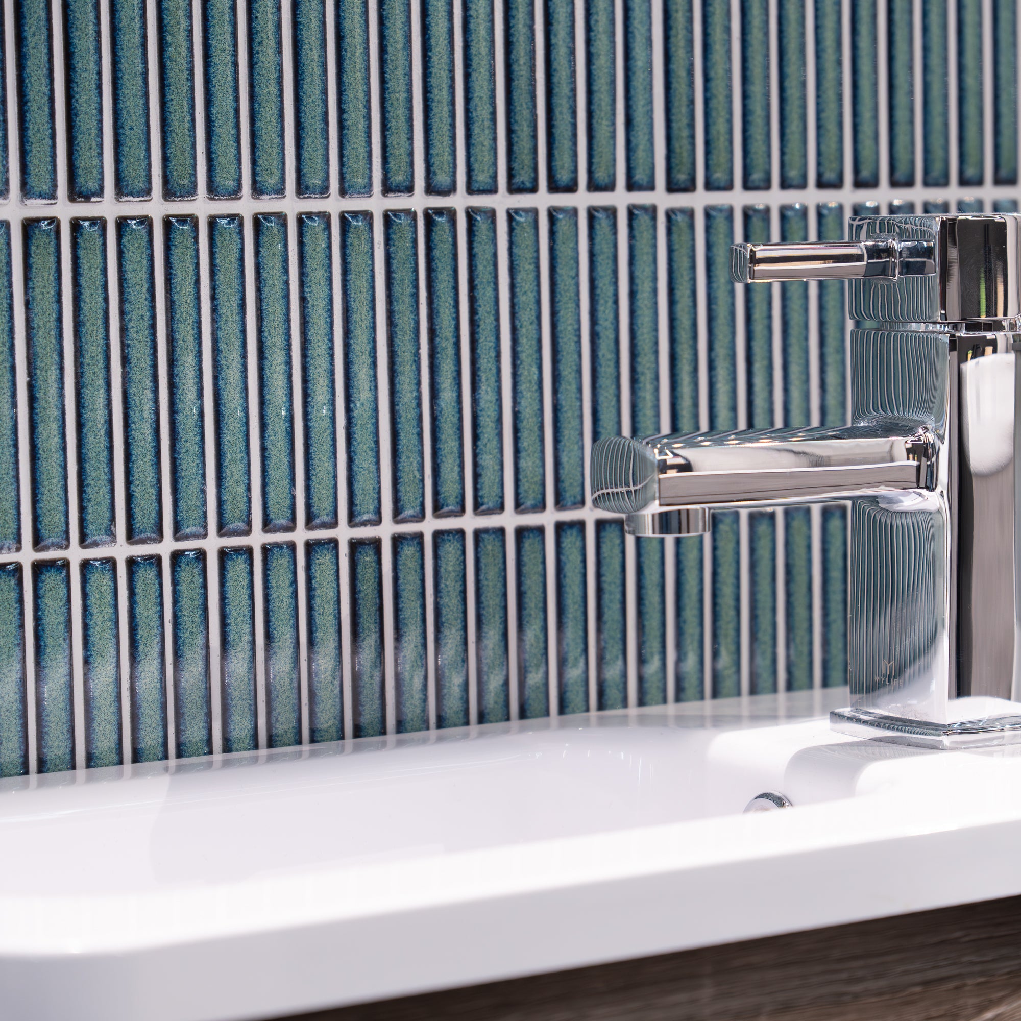 Linea Verde Kit-Kat Wall & Floor Mosaic Tile 30x29cm Gloss