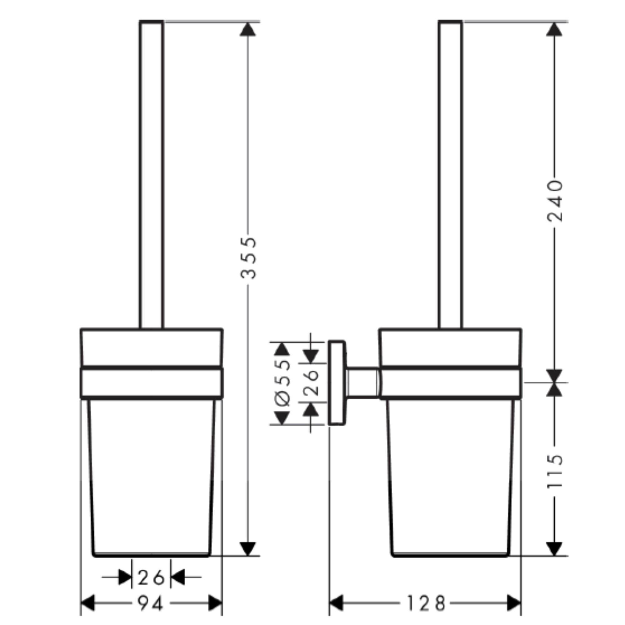 Hansgrohe Logis Universal Bathroom Accessories Pack