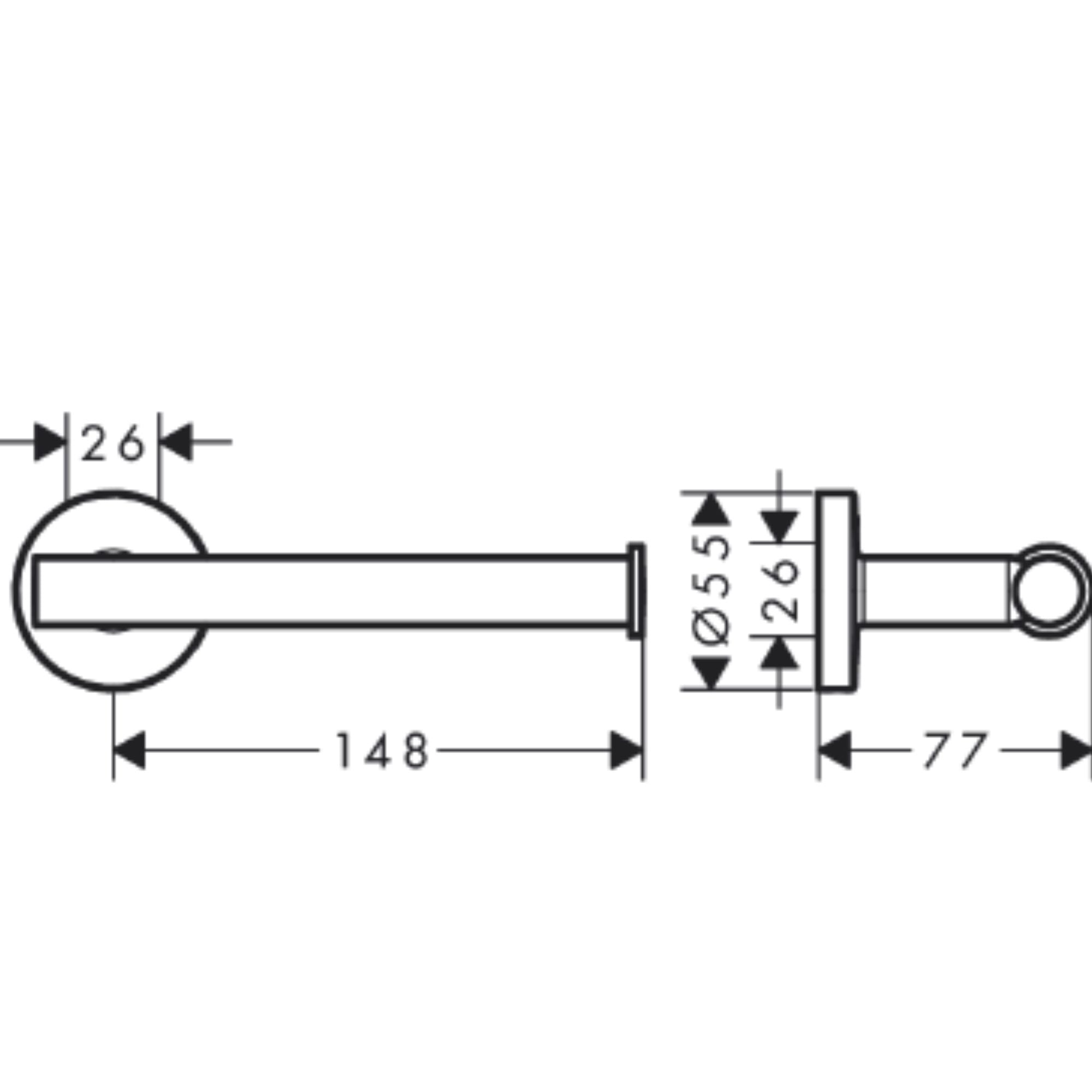 Hansgrohe Logis Universal Bathroom Accessories Pack