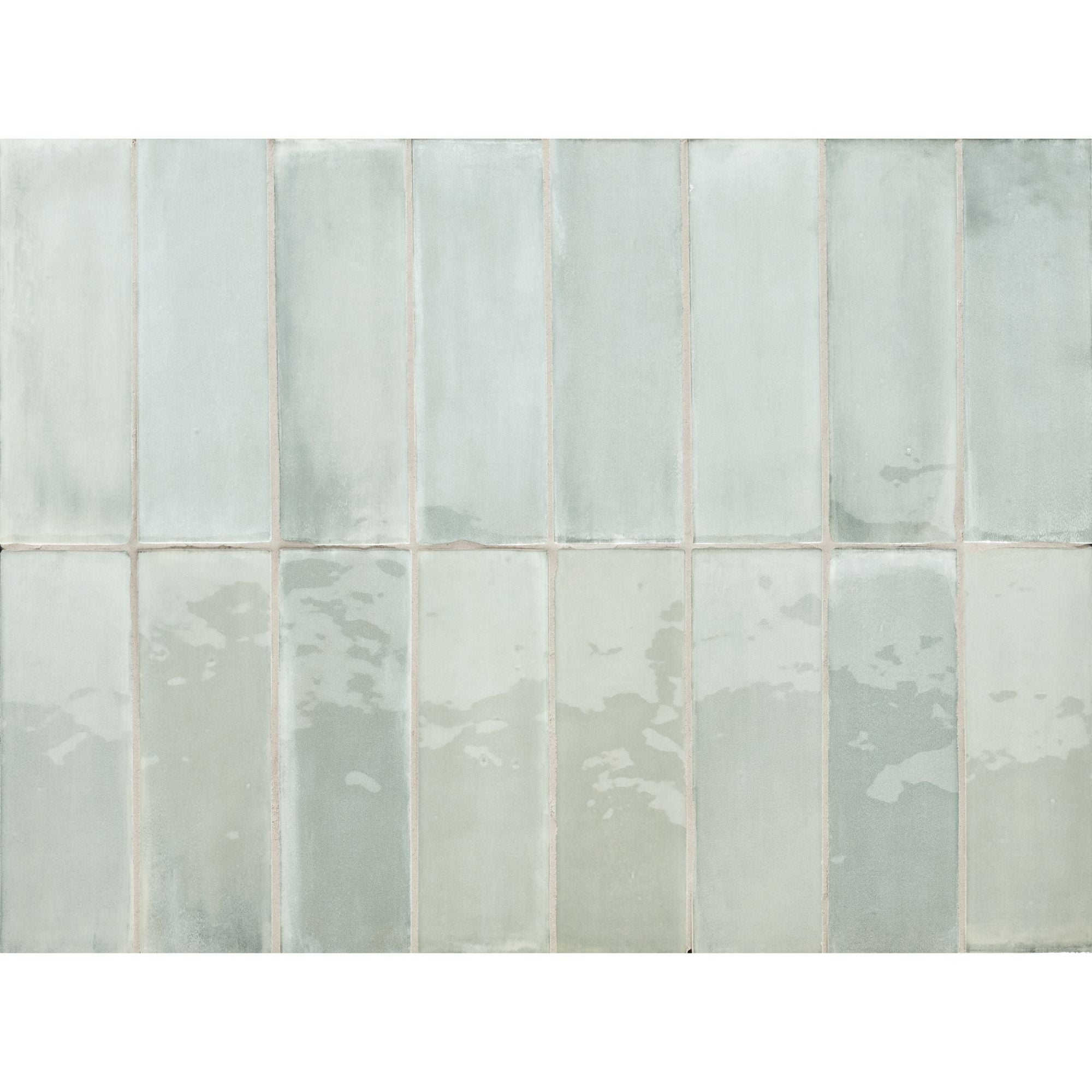 Lush Aquamarine Wall Tile 5x16cm Gloss