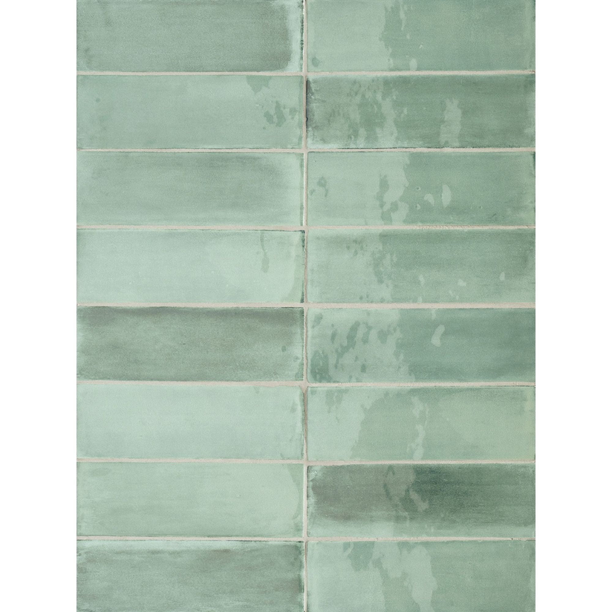 Lush Eucalyptus Wall Tile 5x16cm Gloss