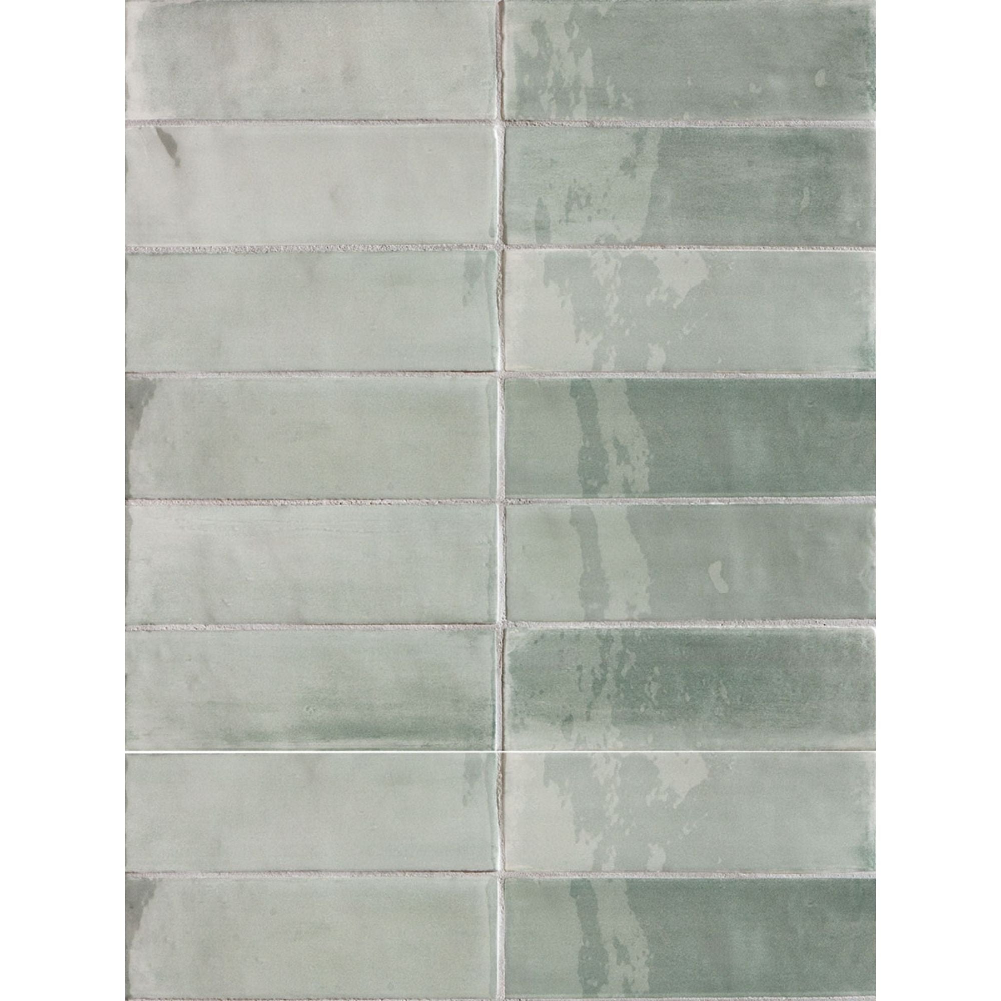 Lush Mint Wall Tile 5x16cm Gloss